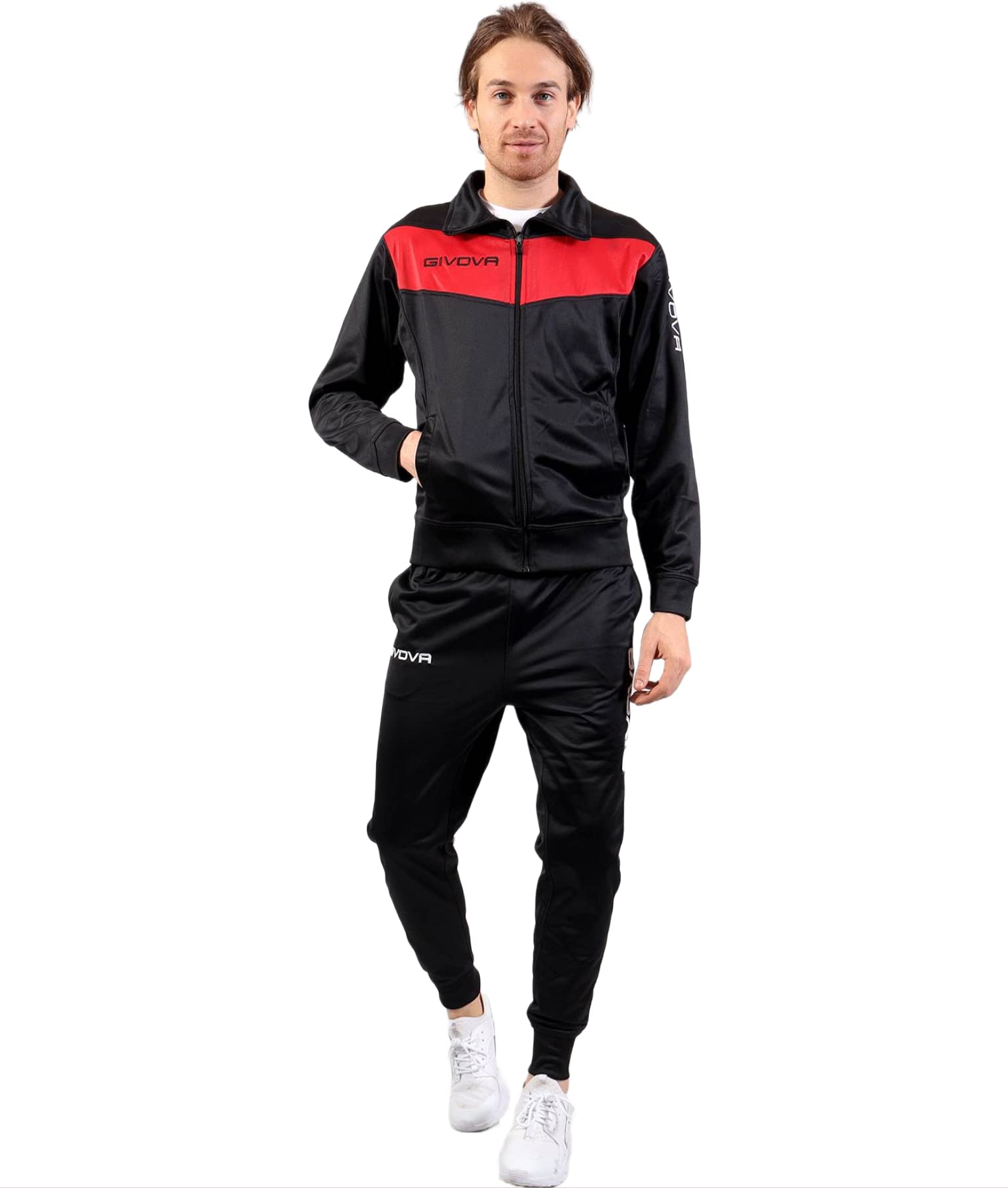 Givova Men's Training Tracksuit - Lightweight & Breathable for Gym, Running & Casual Wear