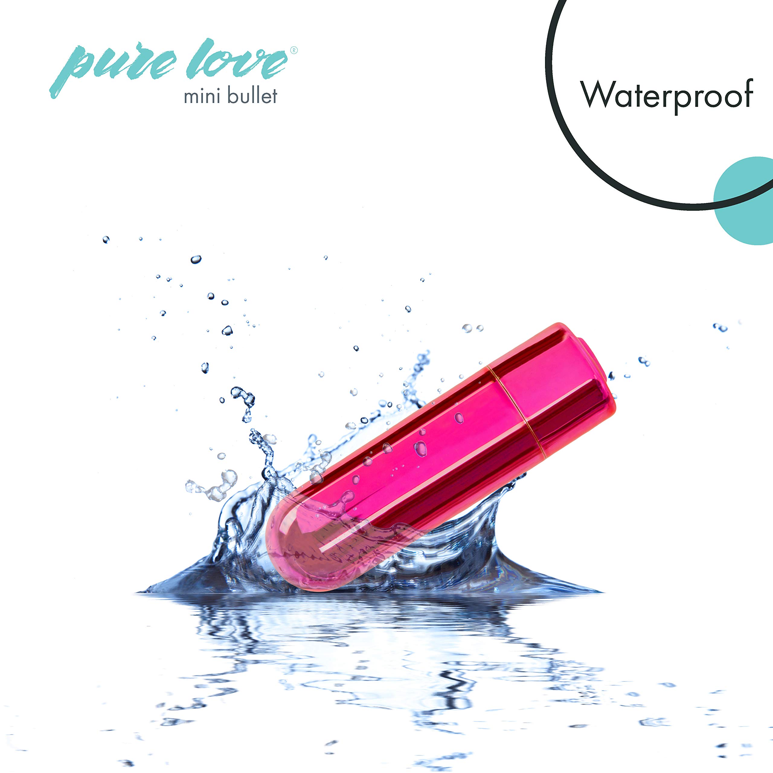 Pure Love Mini Bullet Vibrator - Rechargeable Travel Size Adult Sex Toy in Pink | Perfect for Discreet Pleasure at Home, Travel & Couples Play