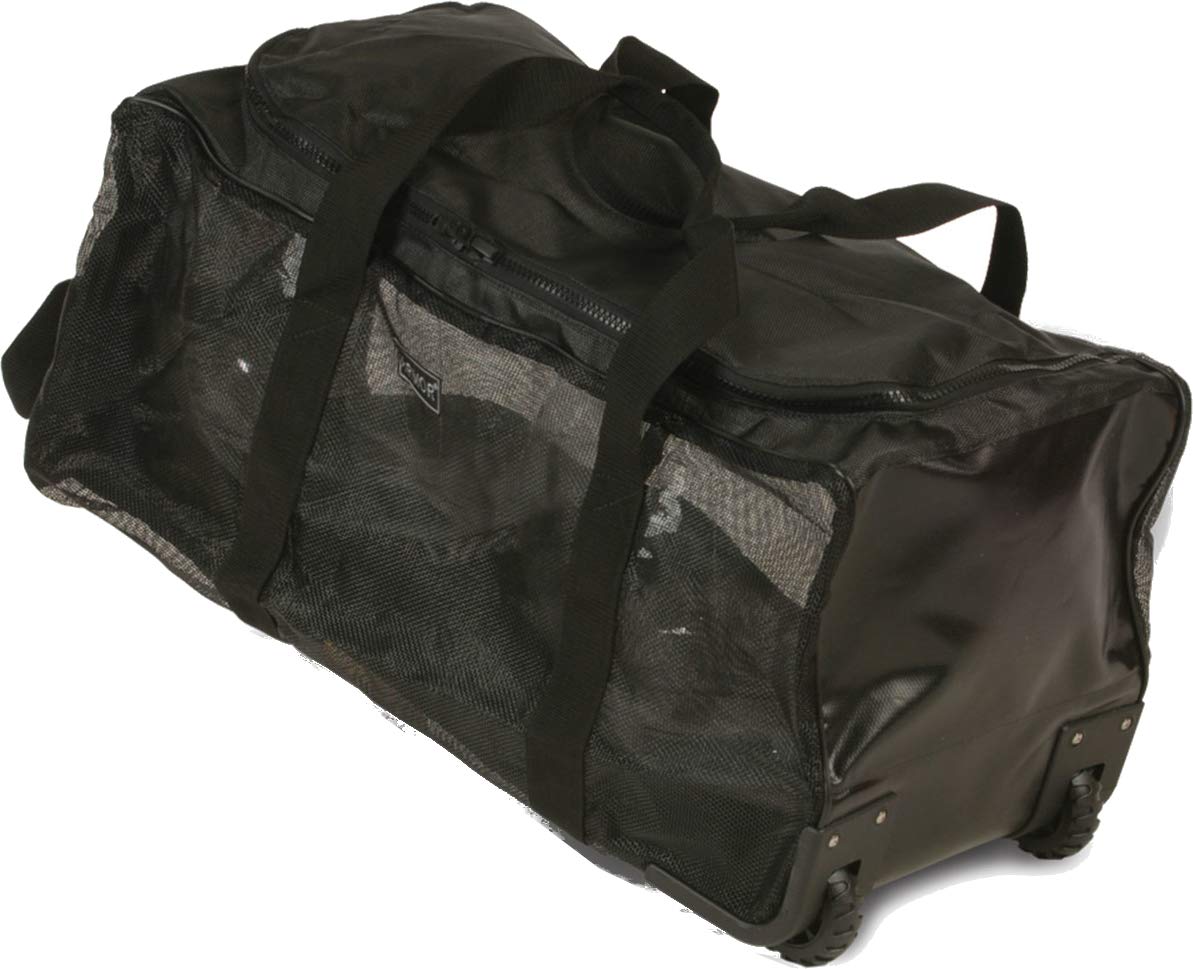 Armor Sea American Made Rolling Mesh Duffle Bag - Heavy Duty Travel Duffel with Wheels for Gym, Sports, Camping & Military Use