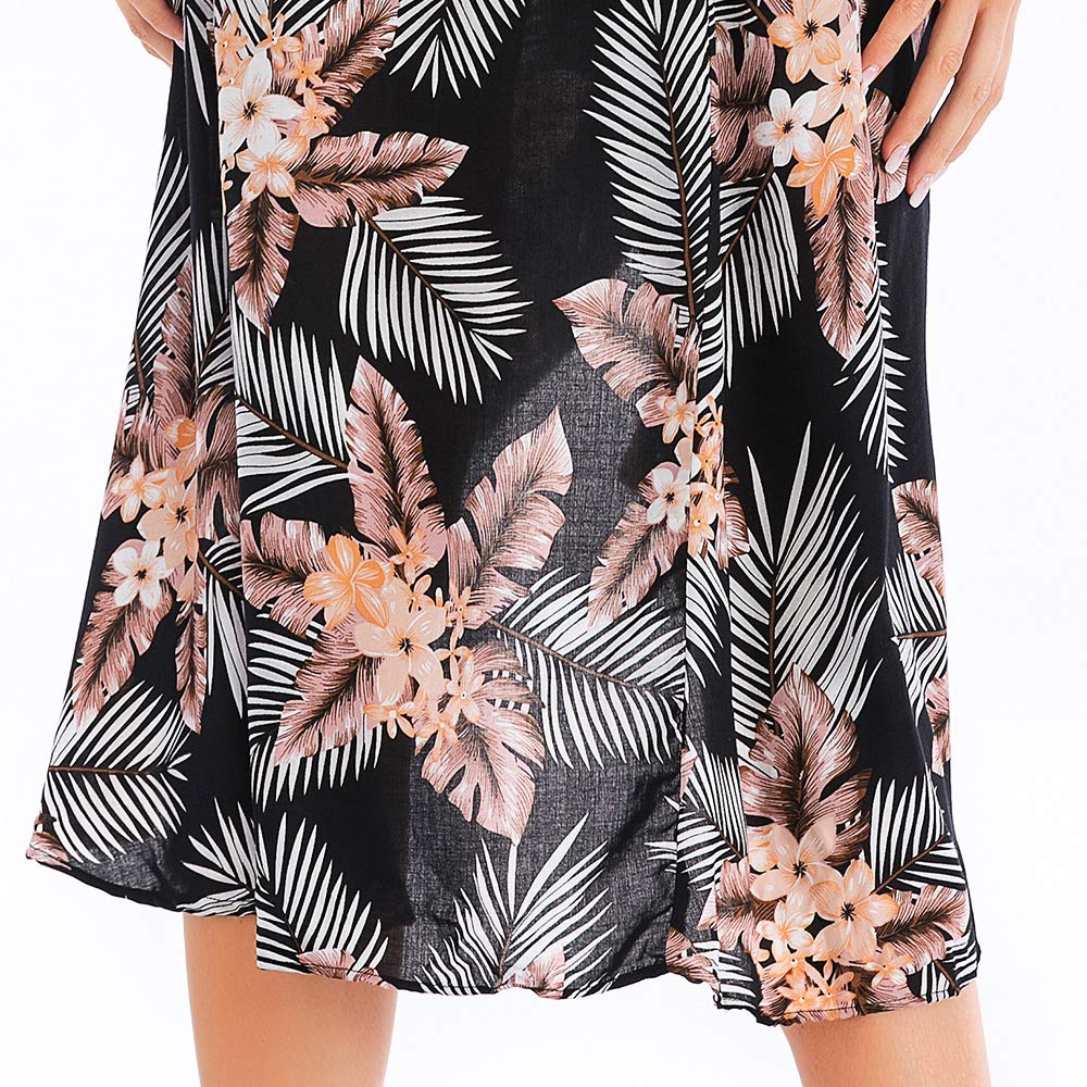 Women's Floral V-Neck Boho Maxi Dress for Summer - Beach, Party & Wedding Guest Outfit | Lightweight & Comfortable Long Dress for Casual Wear