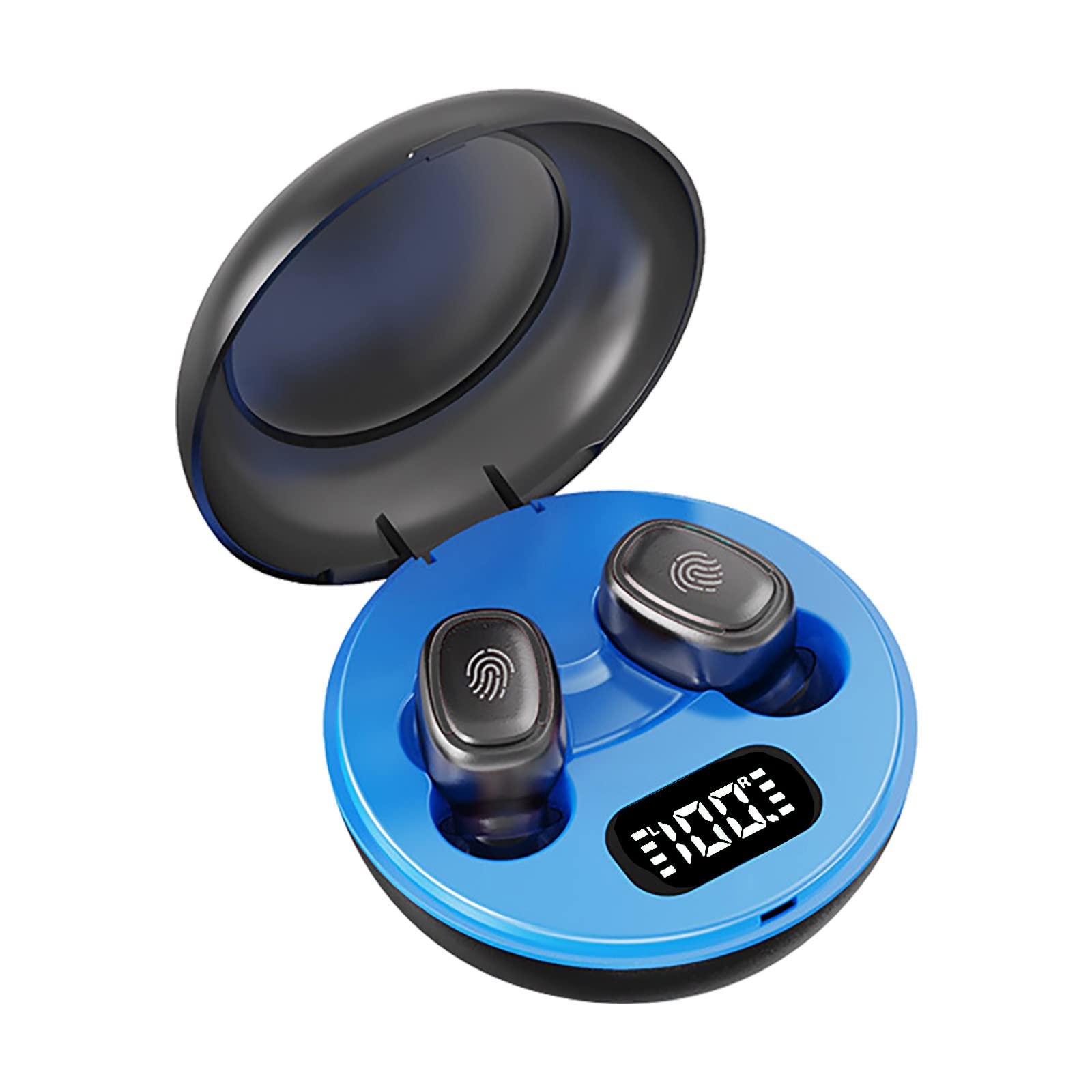 Wireless Bluetooth Earbuds with LED Digital Display, 300mAh Charging Case, HZ7 - Perfect for Gym, Running & Travel