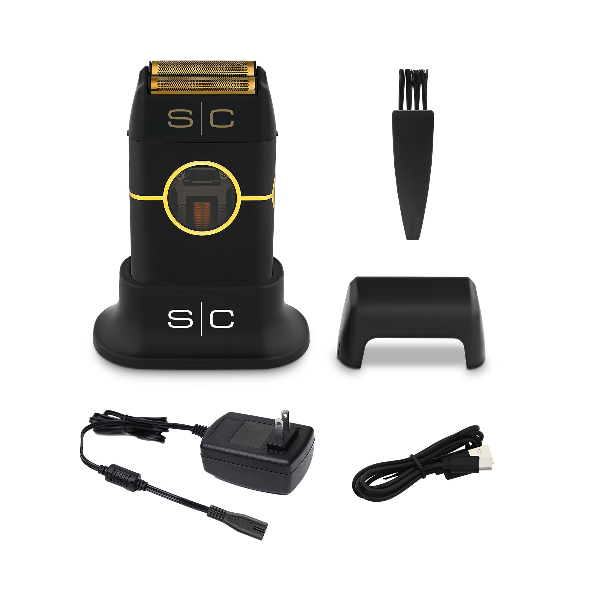 StyleCraft Instinct Metal Cordless Double Foil Shaver - IN2 Vector Motor & Smart Torque Control, USB-C Rechargeable - Perfect for Travel & Daily Shaving