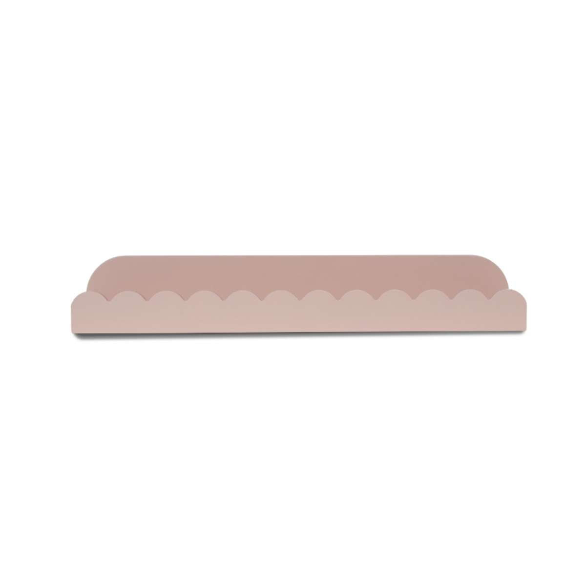 Sarah Scalloped Wall Shelf - Pink Decorative Floating Shelf for Bedroom, Bathroom & Living Room | Boho Chic Home Decor & Storage Solution
