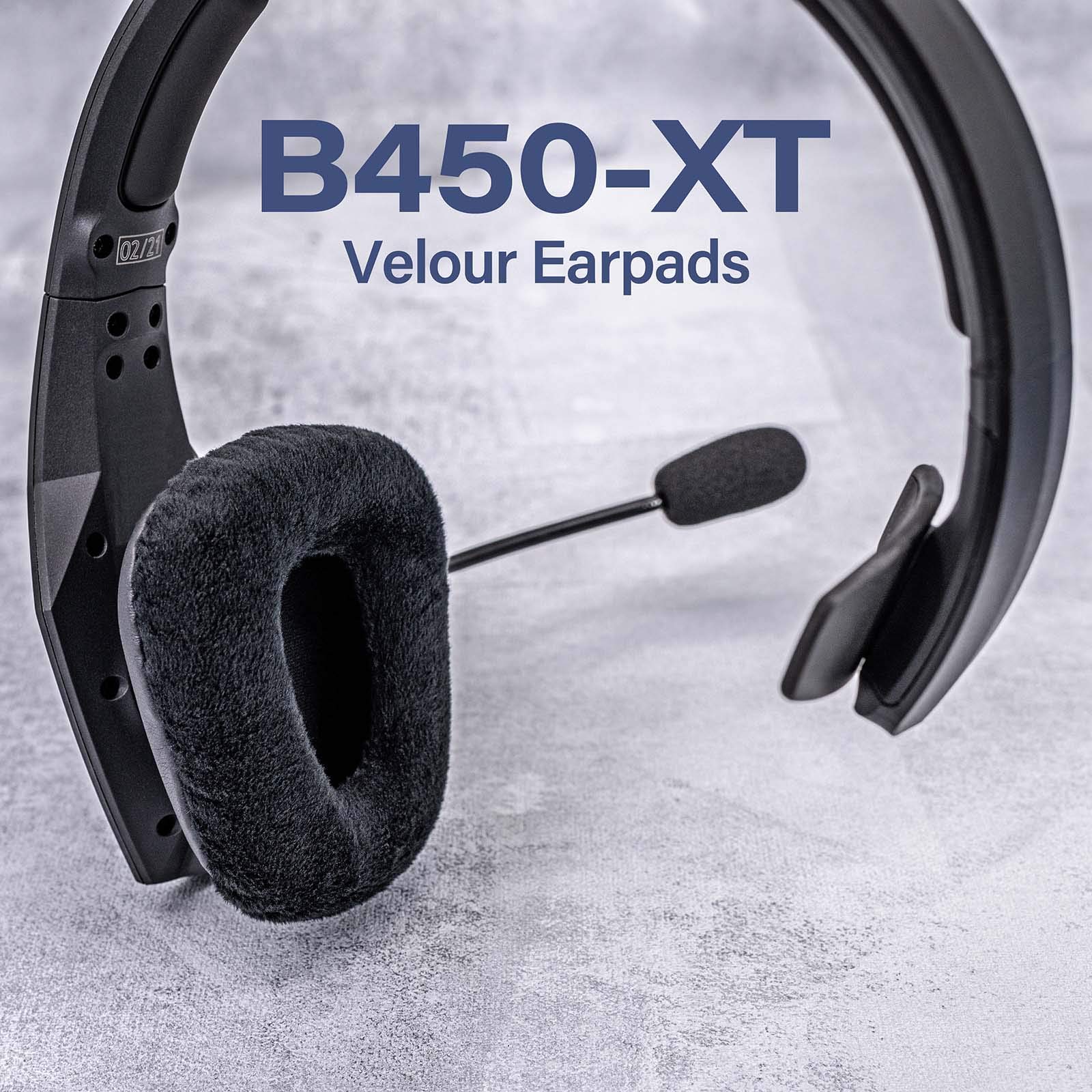 B450-XT Replacement Ear Pads Cushion - PU & Velour Ear Cushions Compatible with B450-XT/B450XT Headphones - Comfort Upgrade for Gaming, Music & Office Use