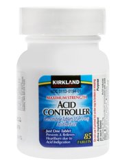Kirkland Signature Maximum Strength Acid Controller Tablets - 85 Count for Heartburn & Acid Reflux Relief - Perfect for Home, Travel & Daily Digestive Comfort