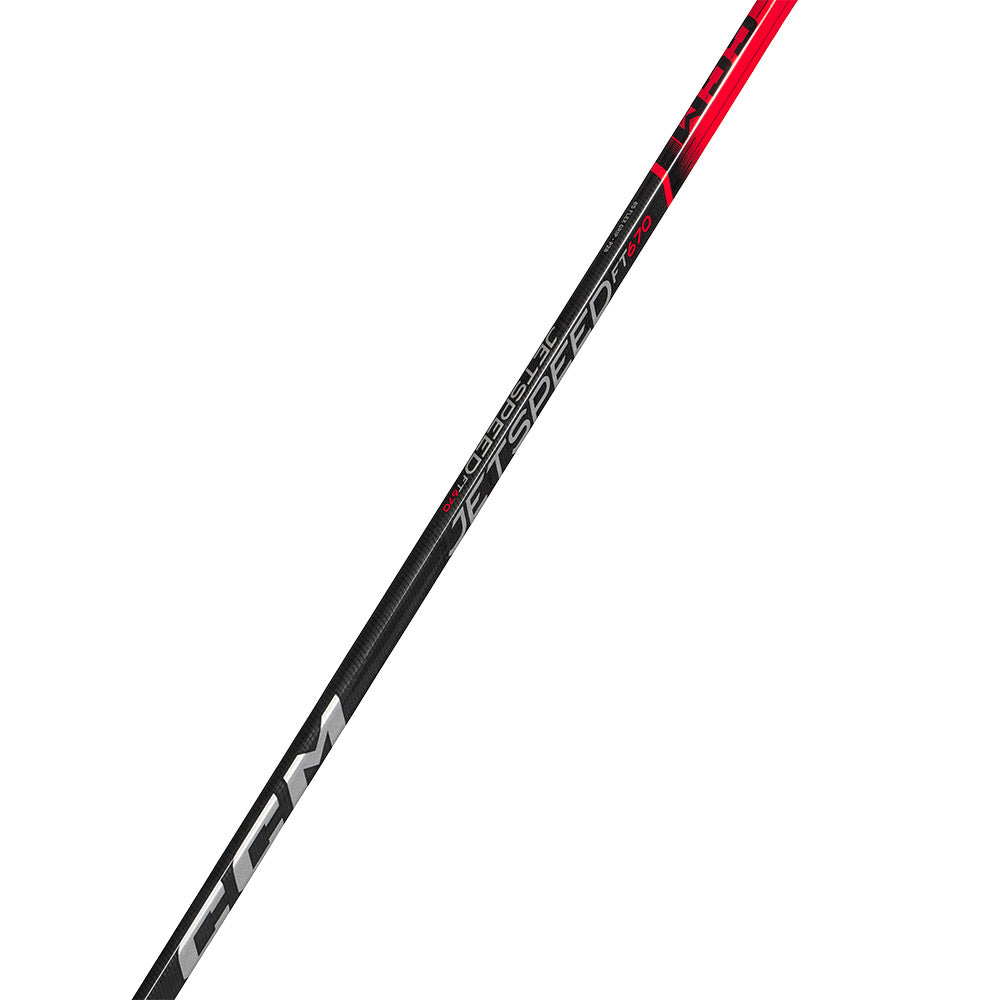 CCM Jetspeed FT670 Intermediate Ice Hockey Stick - Lightweight Carbon Fiber Design for Enhanced Performance - Perfect for Youth & Adult Hockey Players in Games & Practice