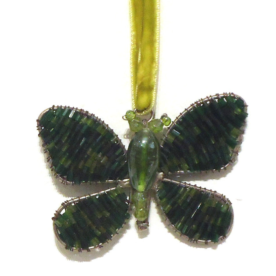 Handmade Beaded Butterfly Suncatcher - Colorful Glass Window Decor for Home, Garden & Nursery - Perfect for Sunlight Reflections & Room Decorations