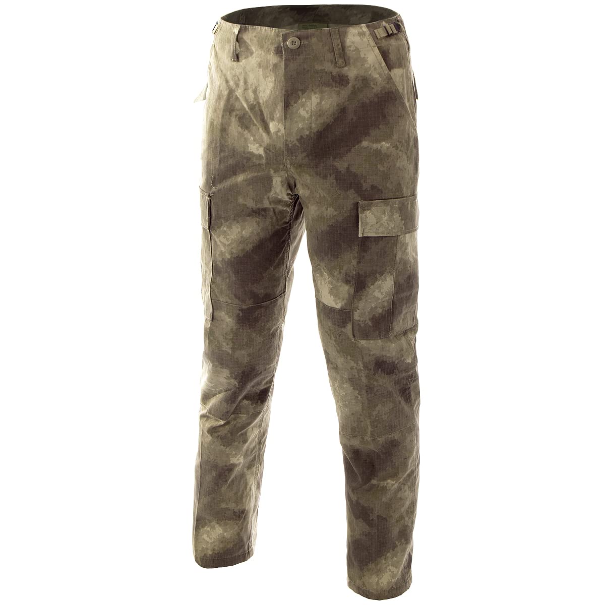 Men's BDU Combat Pants - Ripstop Tactical Trousers with HDT Camo FG Pattern - Durable Military Pants for Outdoor Hunting, Airsoft & Tactical Training