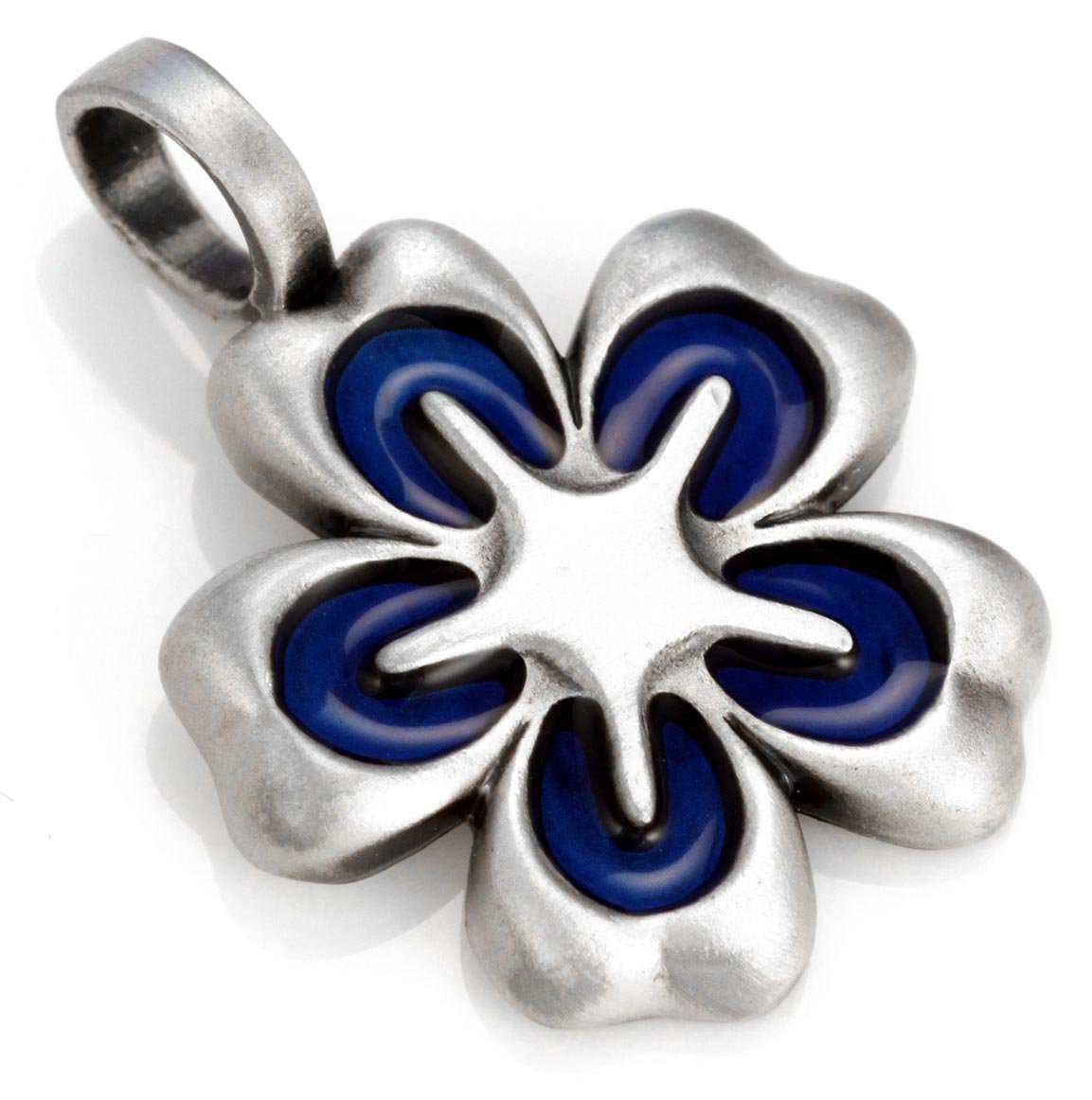 BICO 'Water Lily' Resin and Metal Flower Pendant Necklace (B66) - Elegant Floral Jewelry for Women, Perfect Gift for Birthday, Anniversary & Special Occasions
