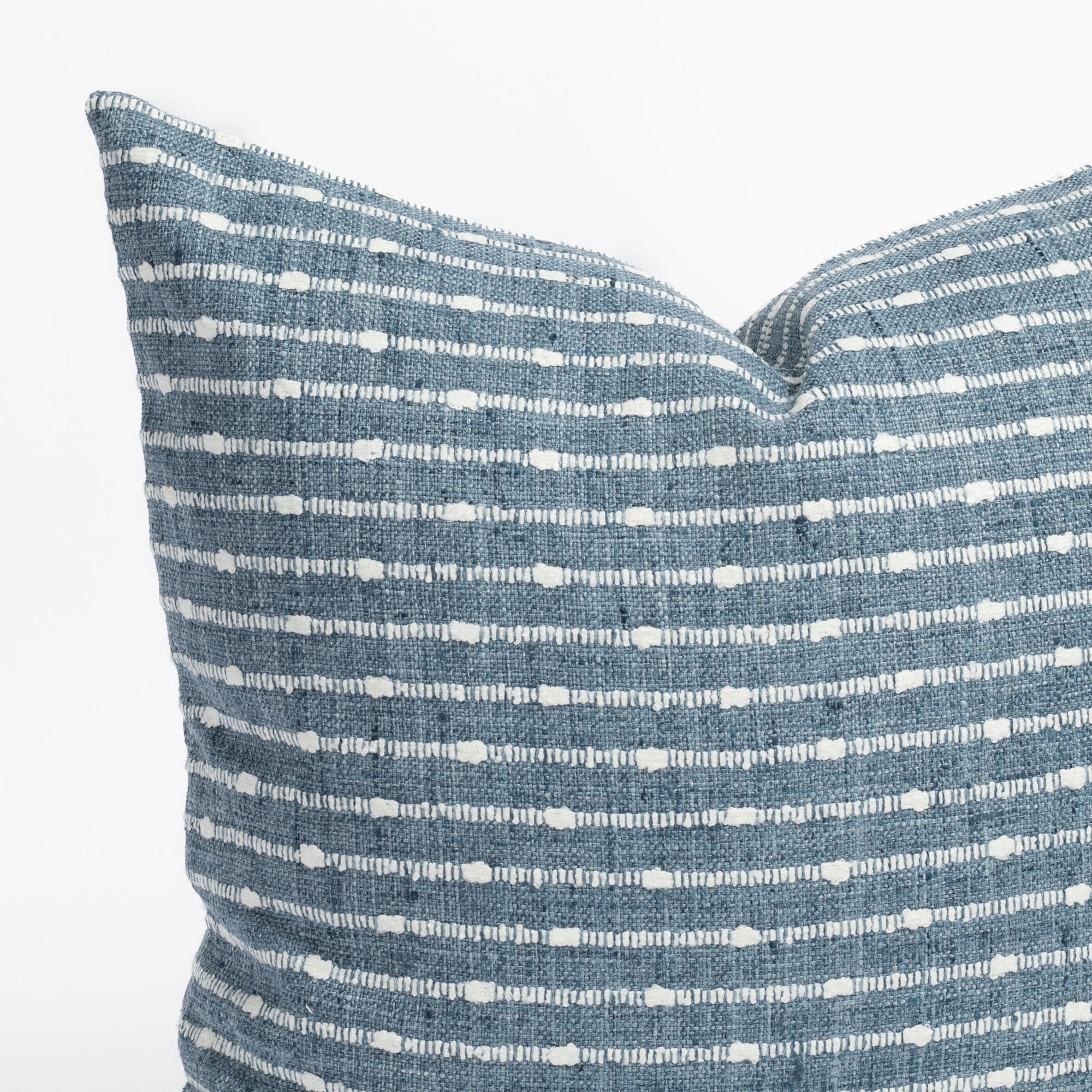 Arren Stripe 20x20 Inch Decorative Throw Pillow Cover - Soft Chambray Fabric for Couch, Bed & Home Decor - Modern Striped Design for Living Room, Bedroom & Nursery