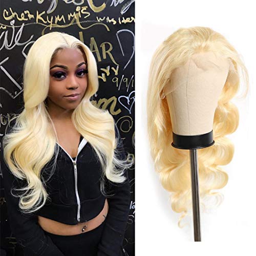 18 Inch 613 Blonde Lace Front Wig Human Hair - 13x4 Free Part, Pre Plucked with Baby Hair for Natural Look | Perfect for Cosplay, Daily Wear & Special Occasions