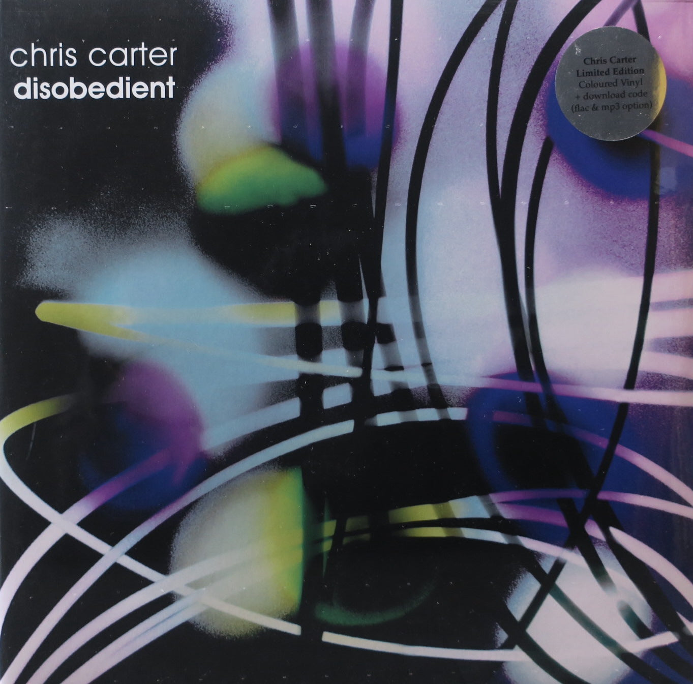 CHRIS CARTER 'Disobedient' PURPLE Vinyl 2LP Record - Limited Edition Collector's Item for Music Enthusiasts & Vinyl Lovers - Perfect for Home Listening, DJ Sets, and Music Collections