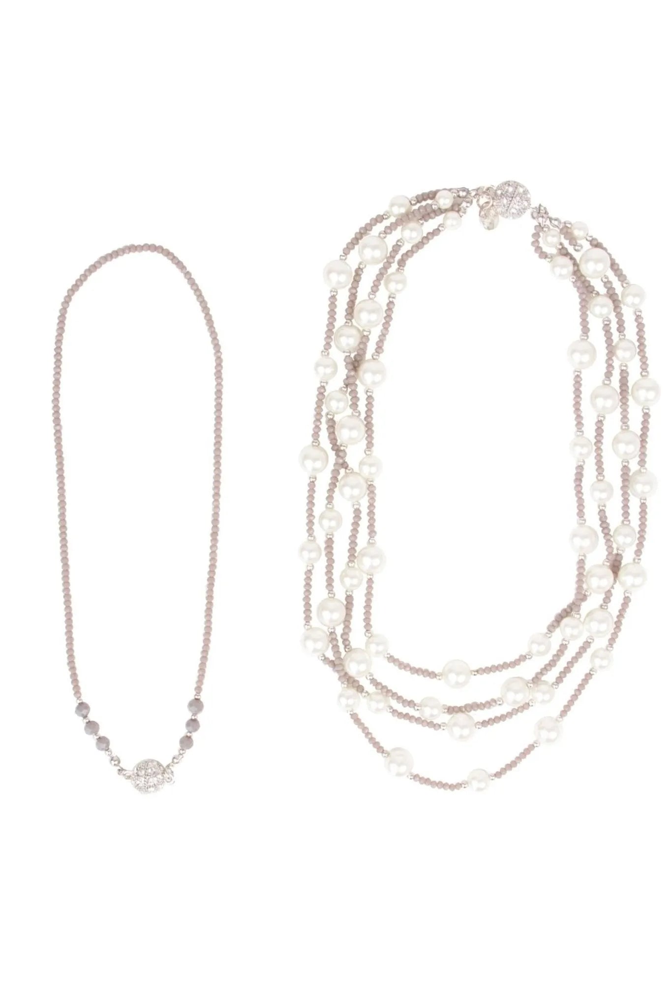 Elegant Convertible Layered Pearl Necklace for Women - Perfect for Weddings, Parties & Everyday Wear