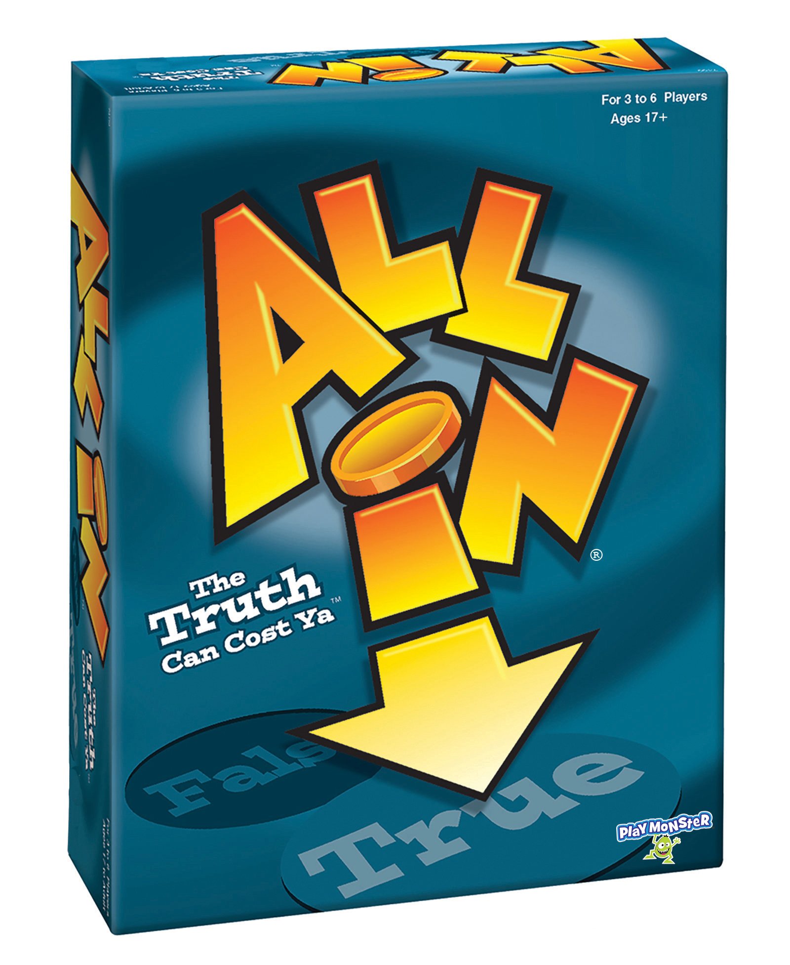 All In - True or False Party Game for Adults - 600 Fun & Challenging Questions - Perfect for Game Nights, Bachelor/Bachelorette Parties & Social Gatherings - Ages 17+