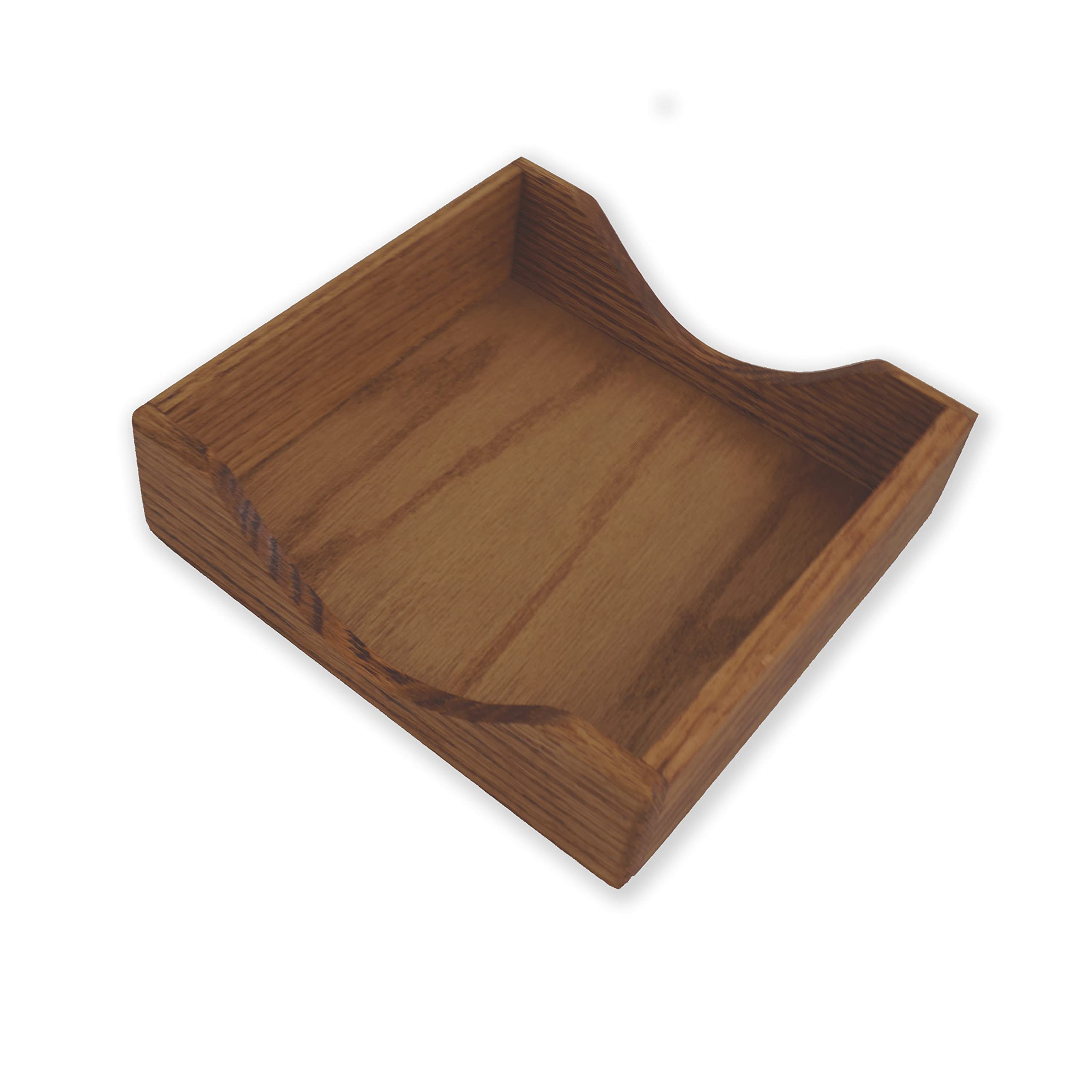 Elegant Oak Wooden Napkin Holder Tray - Country Style Paper Napkin Box for Dining Table, Kitchen, and Party Decor - Perfect for Restaurants, Weddings, and Home Entertaining