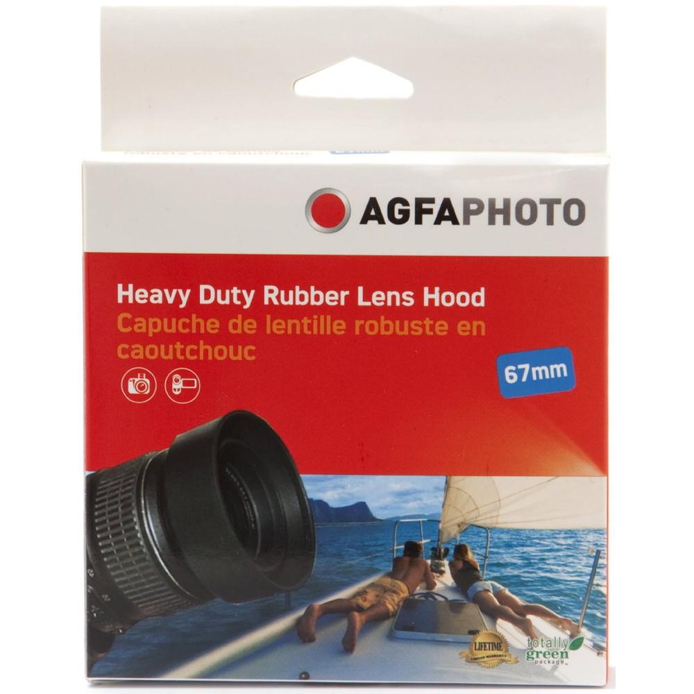 AGFA Heavy Duty Rubber Lens Hood APSLH52 - Durable Camera Lens Shade for DSLR & Mirrorless Cameras - Perfect for Outdoor Photography & Videography