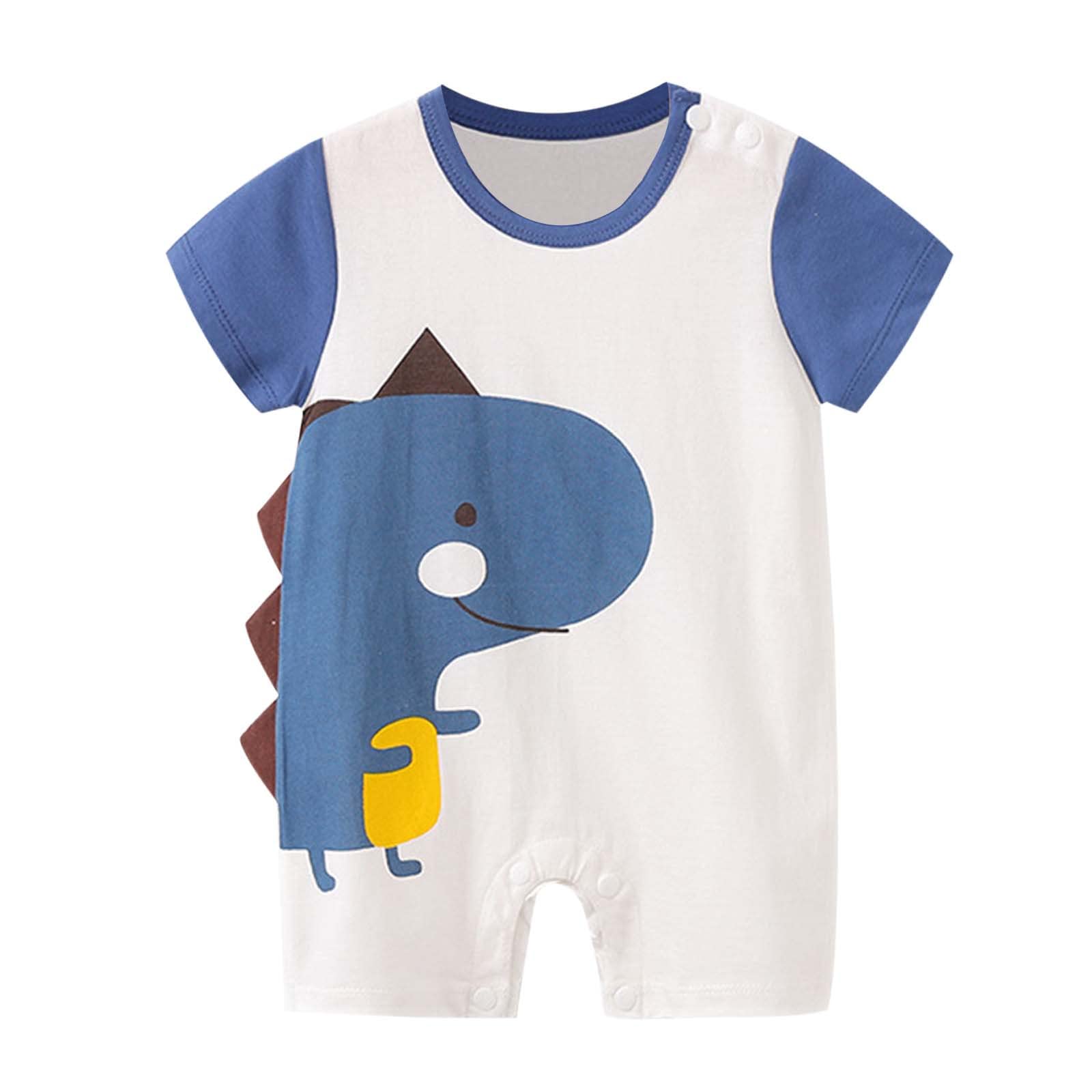 Girls Bodysuits | Newborn Infant Baby Romper Jumpsuit | Short Sleeve Summer Outfit | Cute Print Clothing for Toddlers & Children | Perfect for Playtime, Daycare & Family Photos