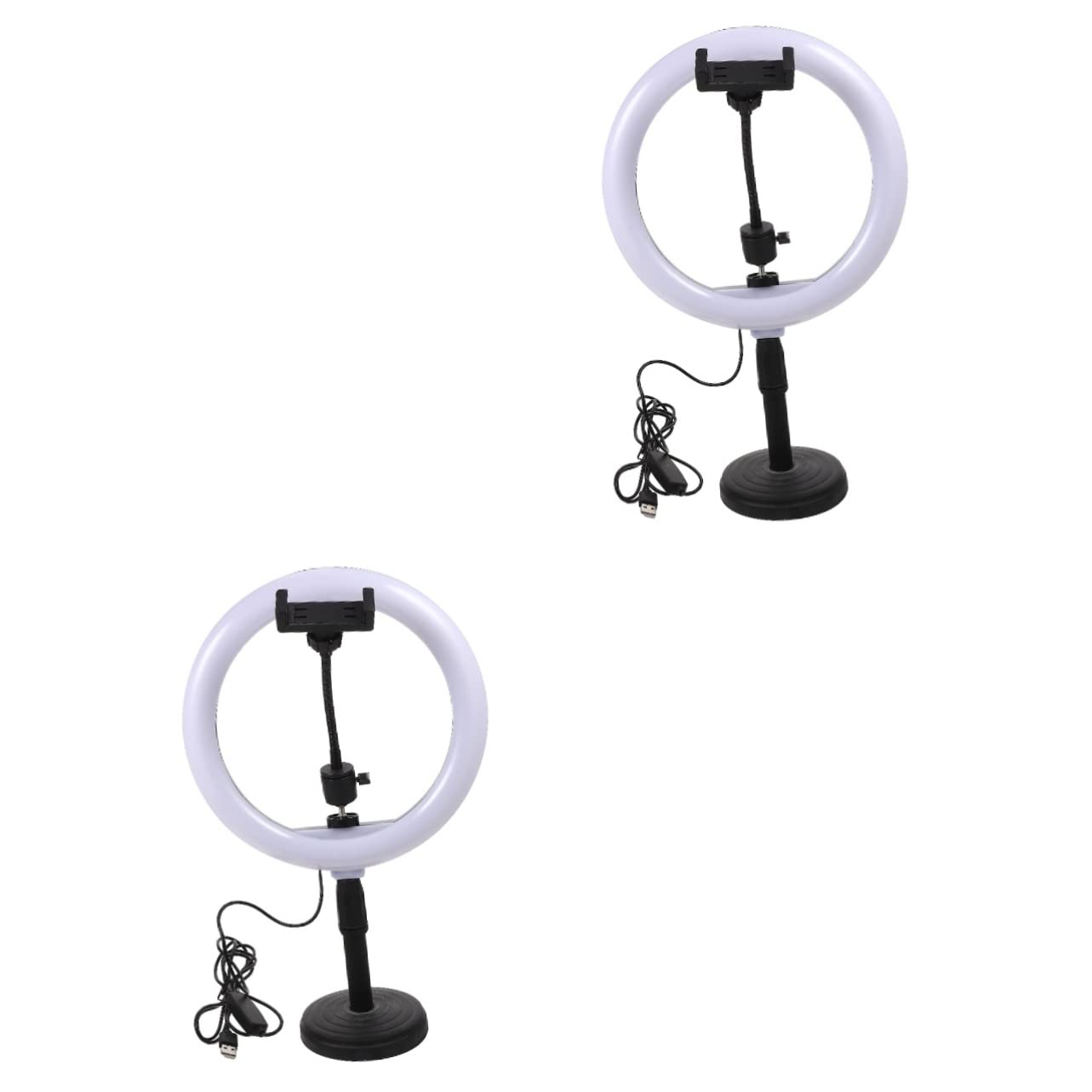 OSALADI 2-Pack LED Ring Light Kit with Stand & Phone Holder - 10