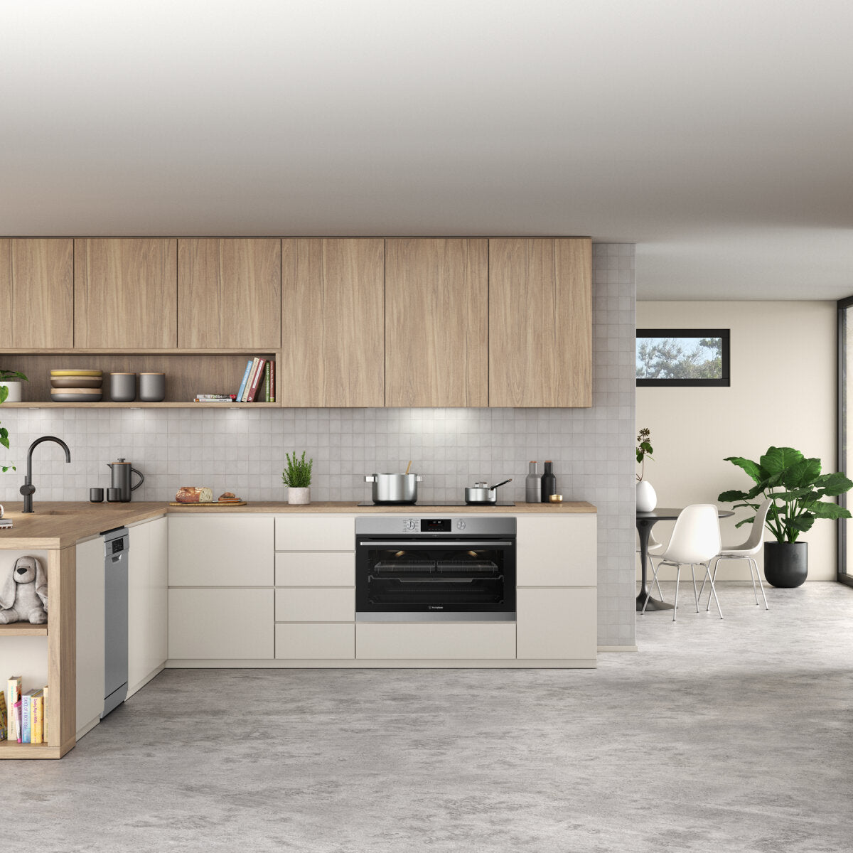Westinghouse WVEP9716SD 90cm Stainless Steel Pyrolytic Oven with AirFry Function - Perfect for Baking, Roasting & Healthy Air Frying in Modern Kitchens