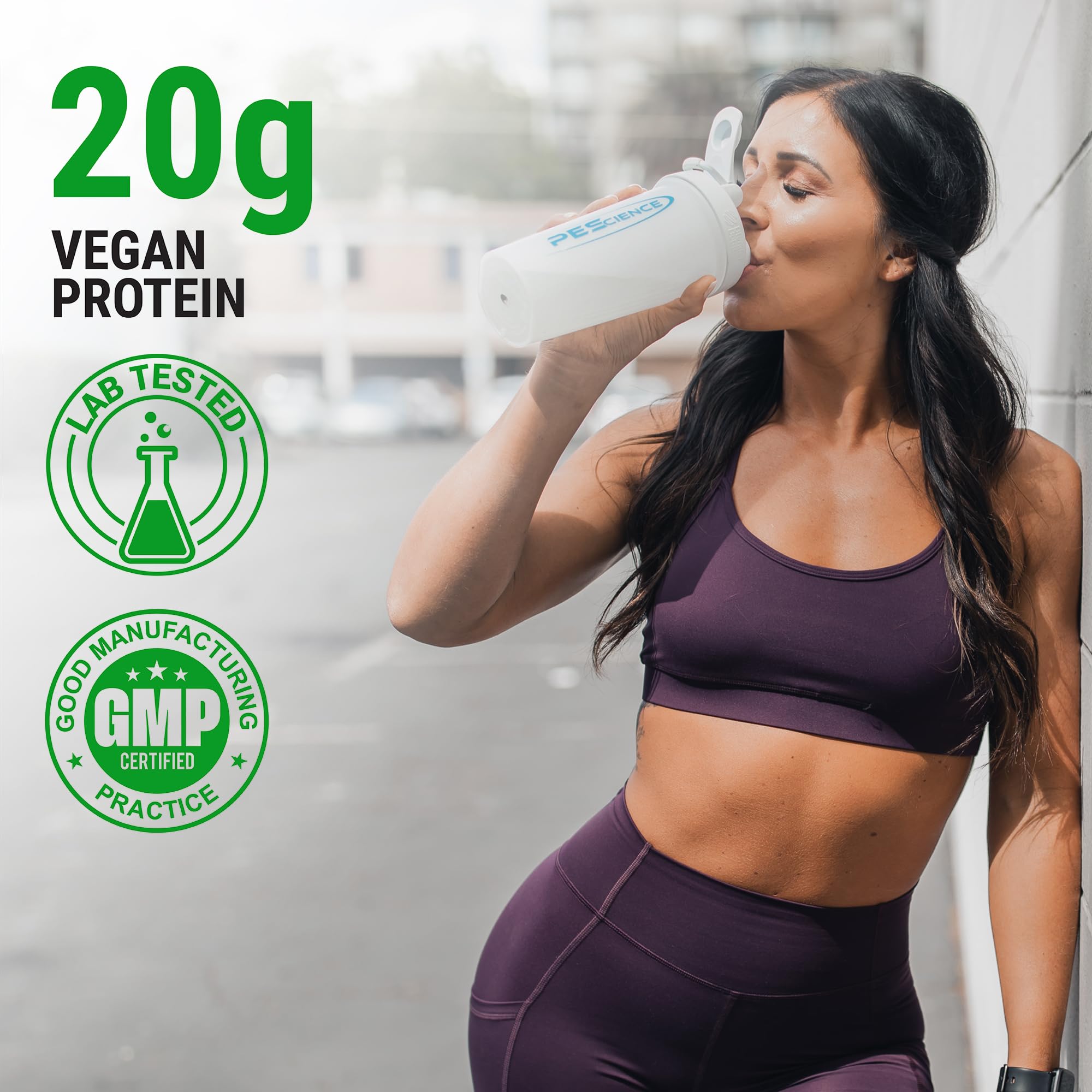 PEScience Select Vegan Plant Based Protein Powder - Peanut Butter Delight Flavor, 5 Servings, Premium Pea & Brown Rice Protein Blend for Muscle Recovery & Post-Workout Nutrition | Ideal for Smoothies, Baking & Healthy Snacks