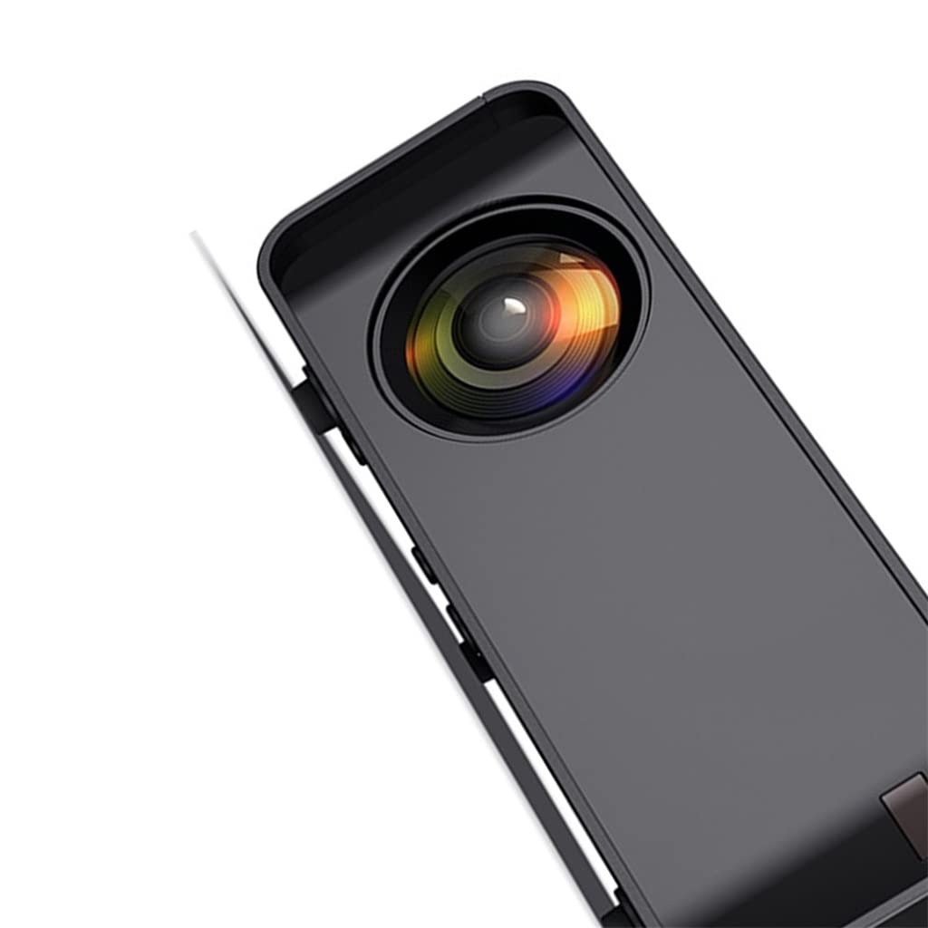 QUYNAGER Black Portable HD Projector for iPhone & Android - Wireless Phone Screen Mirroring, Home Theater & Outdoor Movie Night Projector