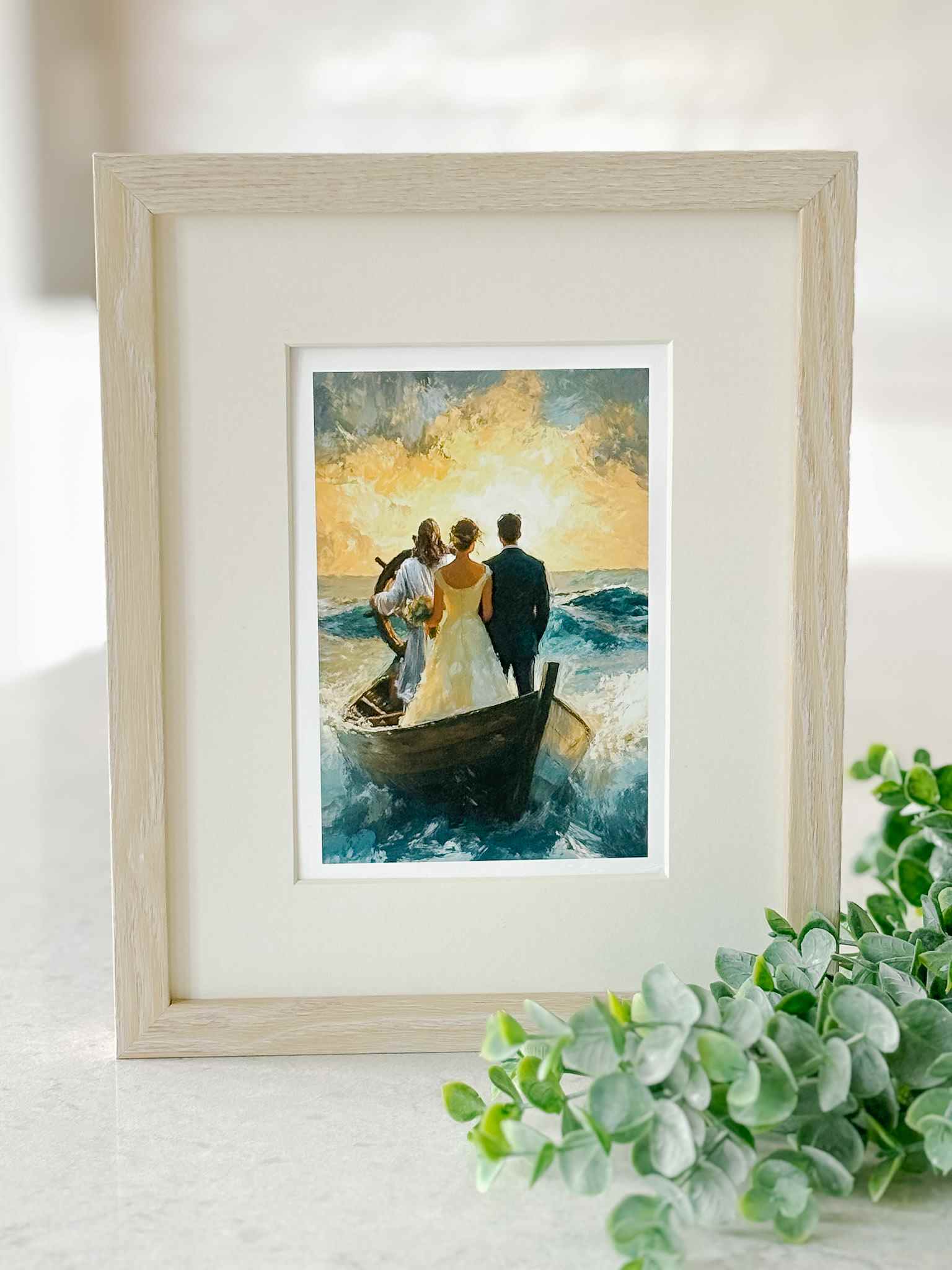 Guided by Him Christian Wall Art Print - Inspirational Scripture Decor for Home, Office & Church