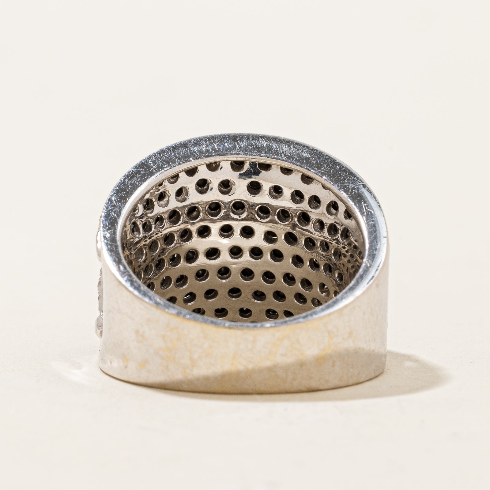 Elegant Black Diamond & Diamond Cocktail Ring - 2.00ctw & 0.54ctw - Size 6.5 - Perfect for Evening Parties, Weddings & Special Occasions
