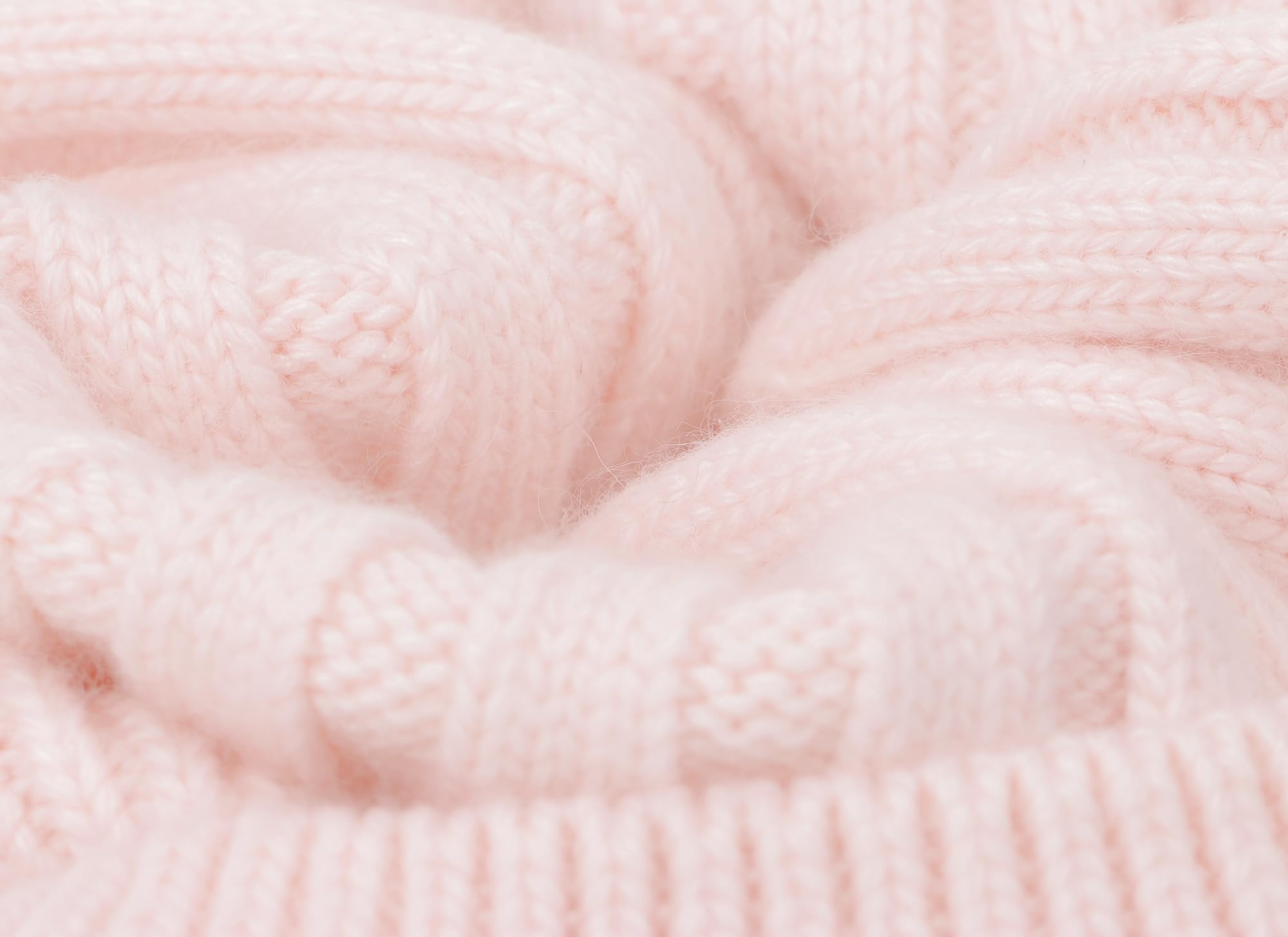 Women's Winter Warm Hat with Real Fox Fur Pom Pom - Soft Cashmere Blend Long Knit Beanie Skull Cap for Cold Weather, Outdoor Activities & Fashion Accessory