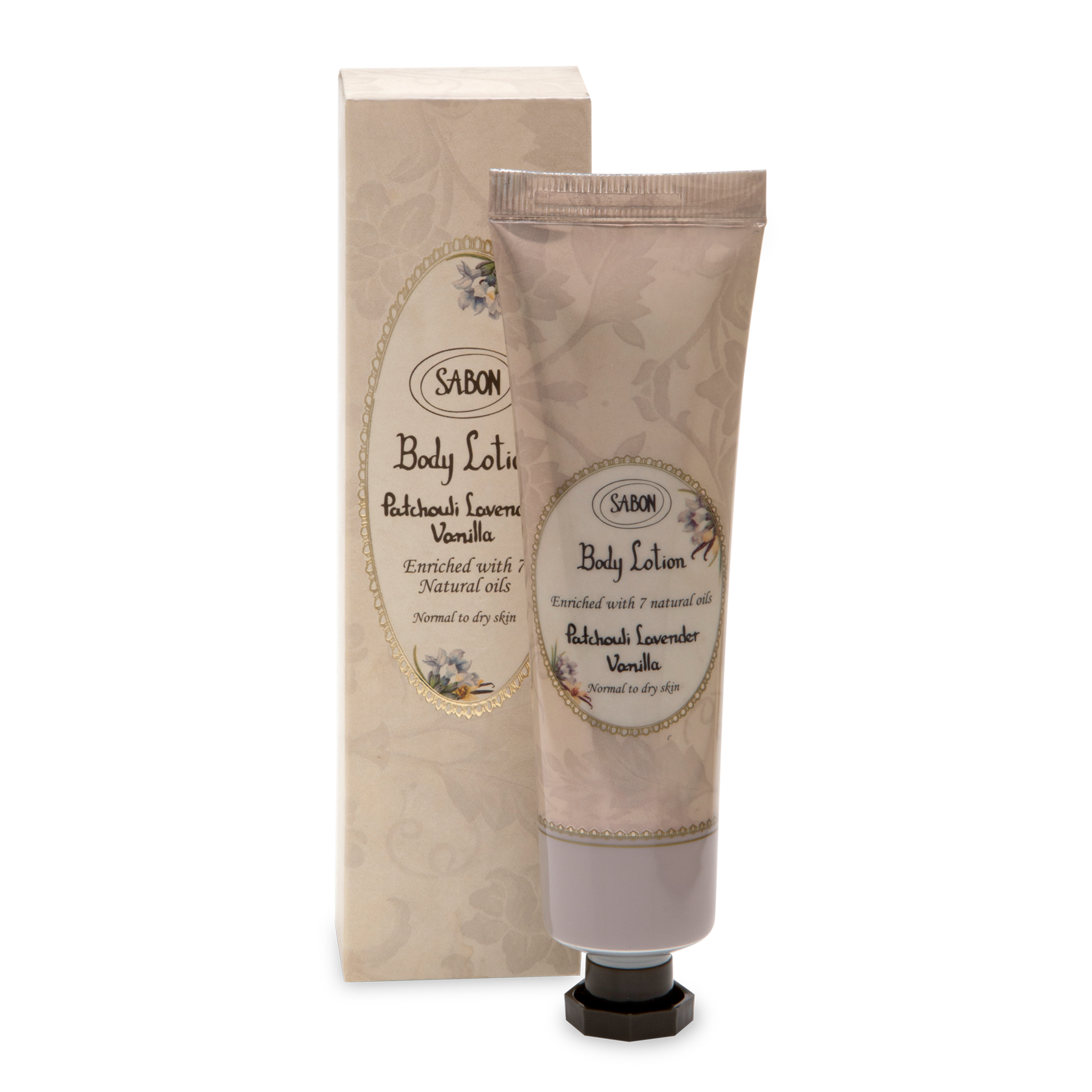 Organic Body Lotion with Patchouli, Lavender & Vanilla - 50mL Moisturizing Cream for Dry Skin - Perfect for Daily Hydration & Aromatherapy Relaxation