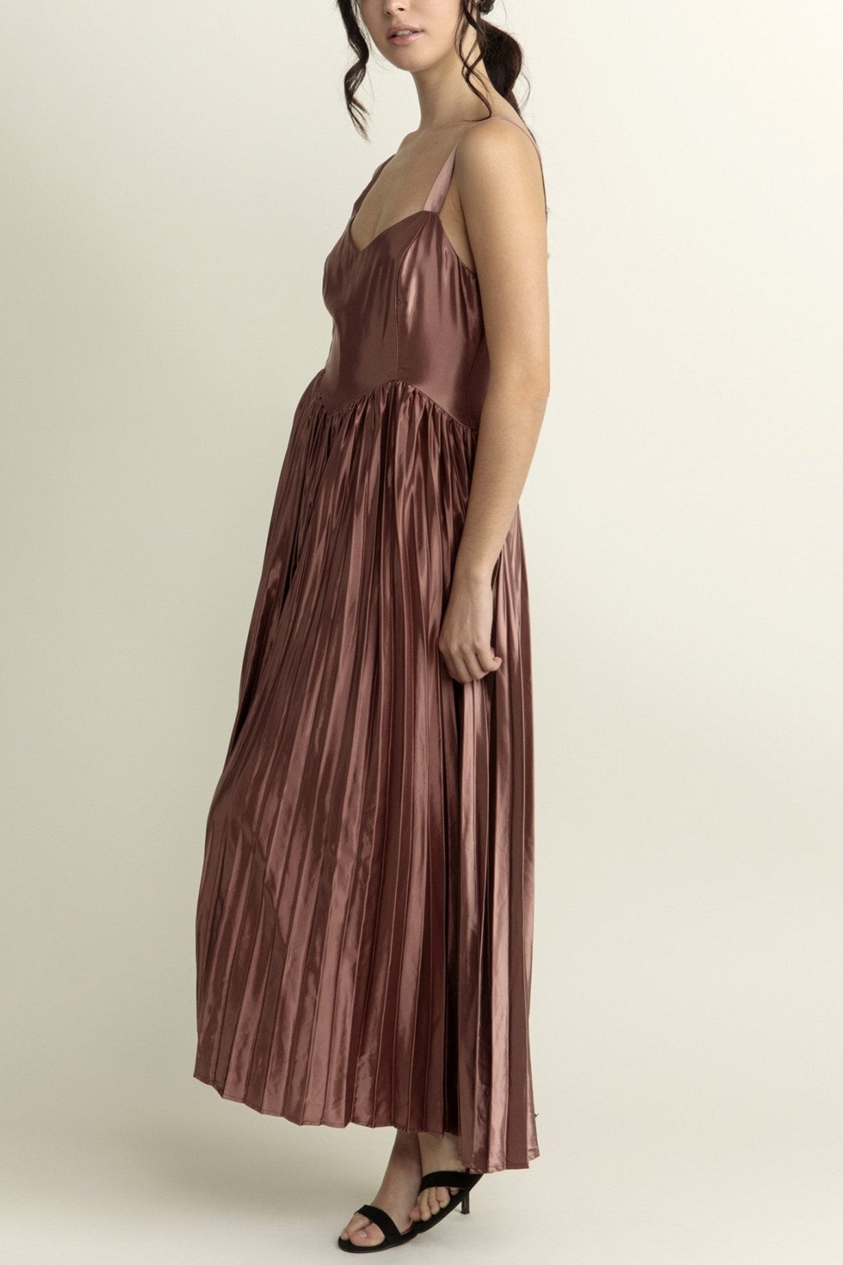 Ember Midi Dress for Women - Elegant Flowy Summer Dress with Pockets, Perfect for Beach, Wedding & Casual Wear
