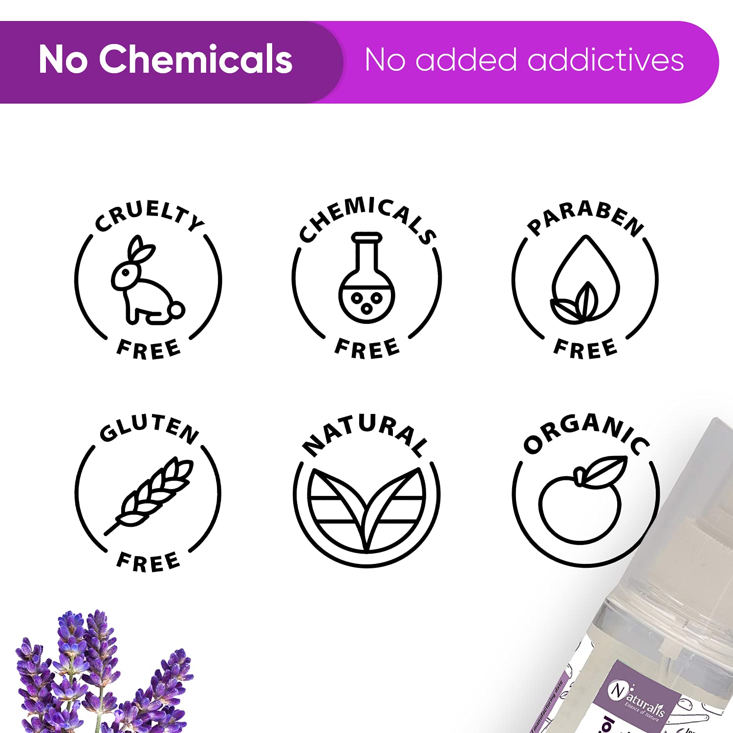 Naturalis Essence of Nature Lavender Water Toner for Skin, Hair & Face Care | Hydrating Facial Mist, Soothing Hair Rinse & Relaxing Aromatherapy