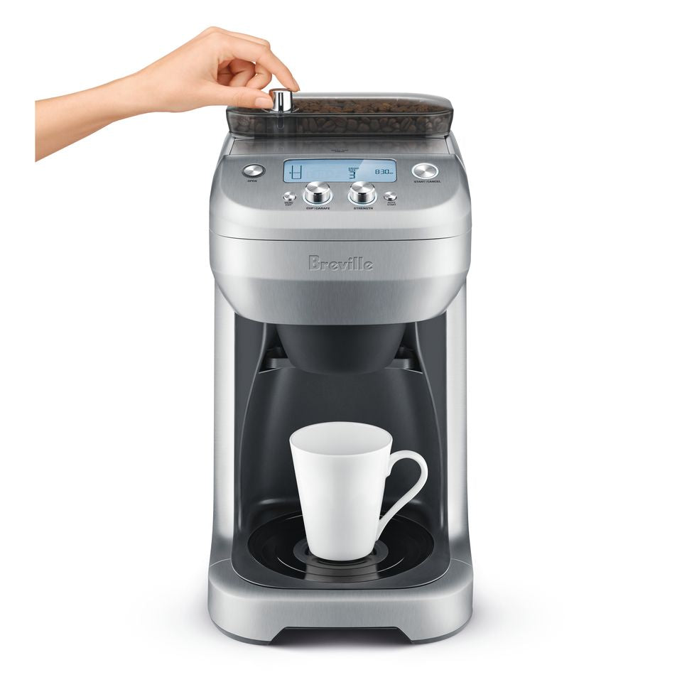 Breville Grind Control BDC650BSS 12-Cup Programmable Coffee Maker with Built-in Grinder - Fresh Ground Coffee for Home & Office Use