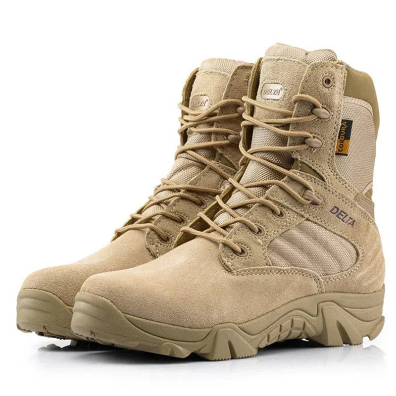 Men's Tactical Boots - Lightweight Military Combat Boots for Outdoor Hiking, Work & Duty Use - Durable Army Boots for Men