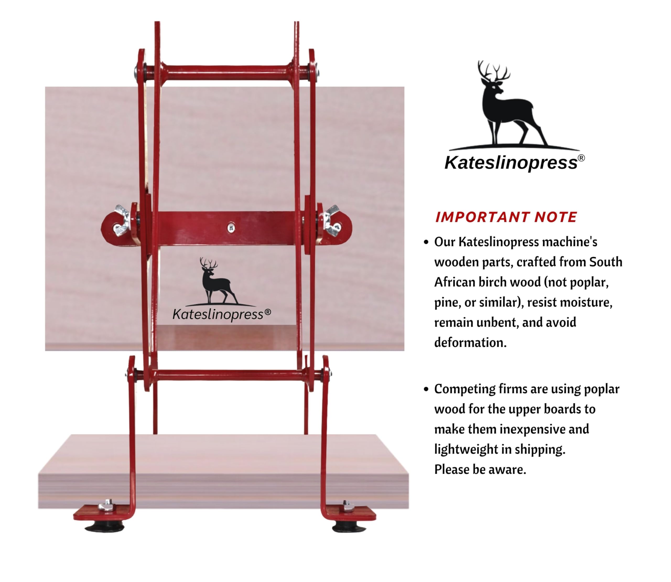 Hand Lino Press Machine for Linocut & Block Printing - A3 Red Etching Relief Press with Hand Lever - Perfect for Art Studios, DIY Crafts & Printmaking Projects