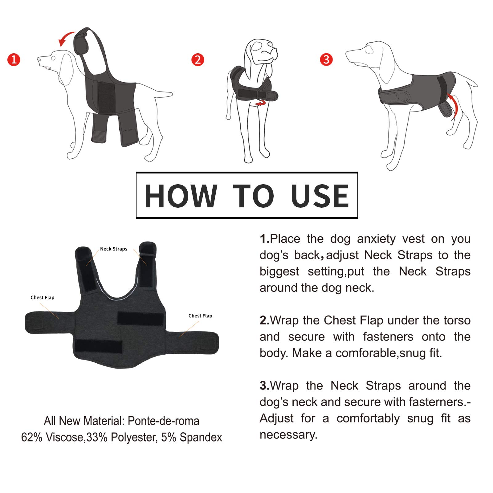 ThunderShirt Anxiety Relief Calming Vest for Dogs - XL Navy Blue - Reduce Stress & Anxiety During Storms, Fireworks & Travel