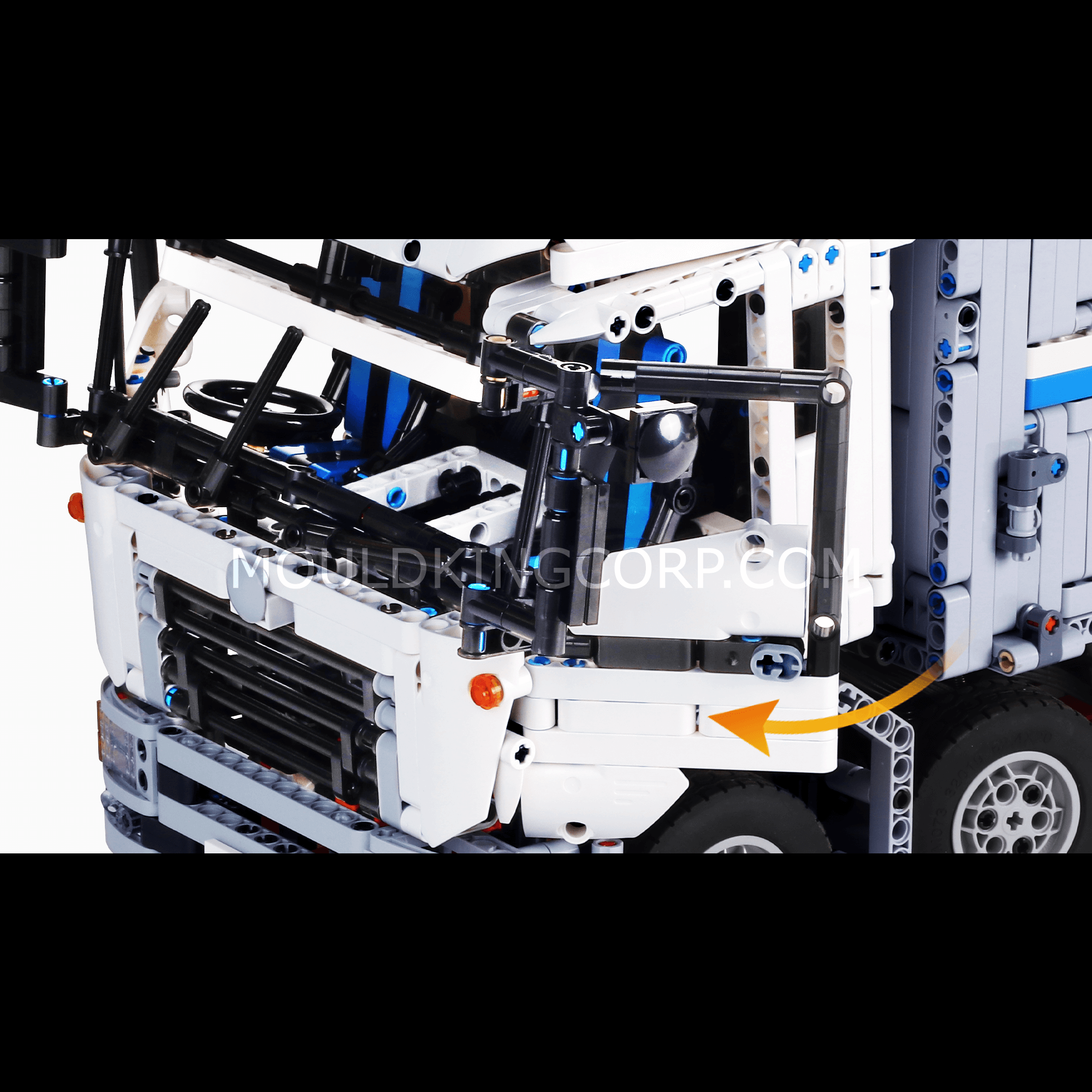 Mould King 13139 Remote Control Cargo Truck Building Blocks Set - 4166 Pieces STEM Toy for Kids & Adults | Construction Vehicle Model for Play, Display & Collector's Gift