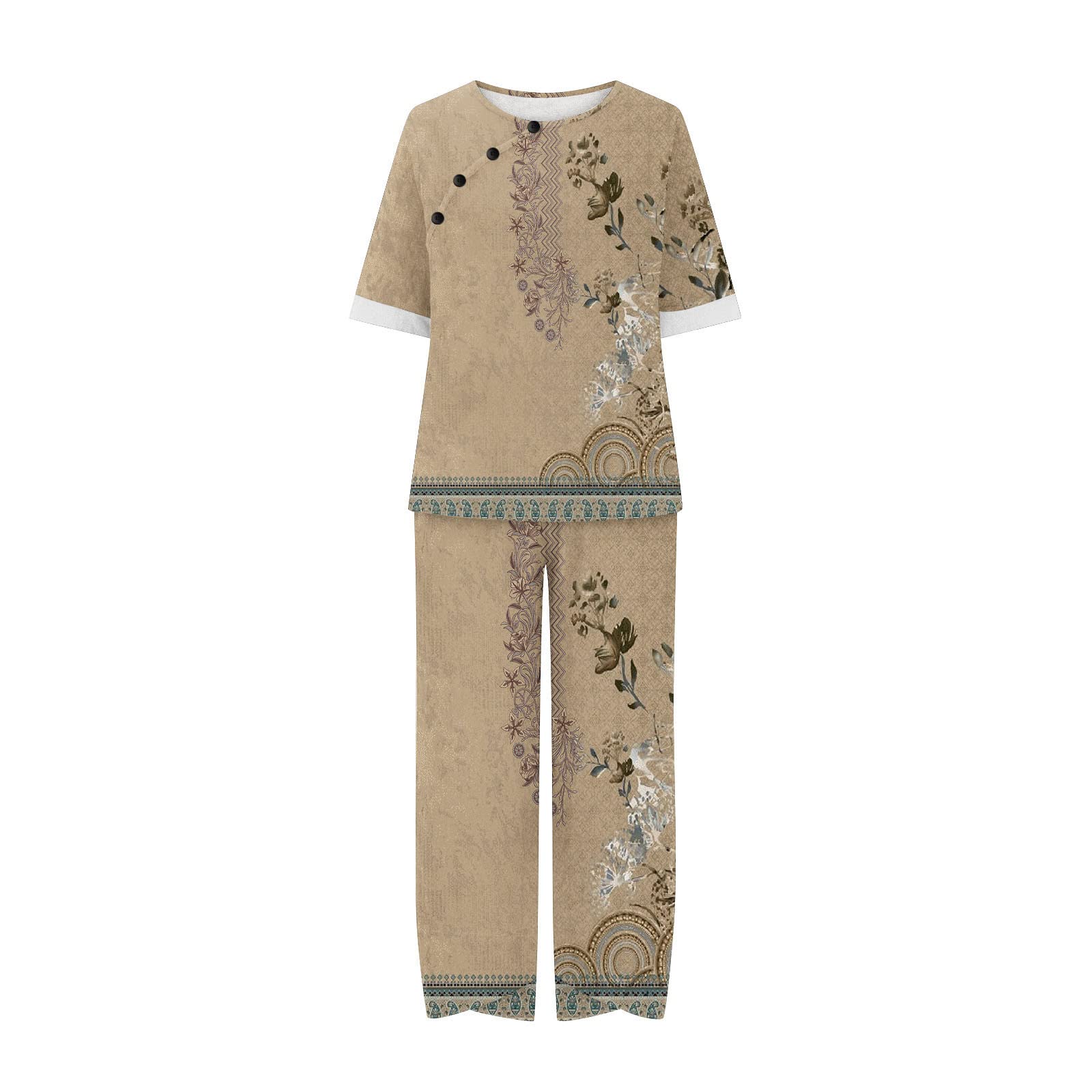 2024 Fall & Winter Women's Quilted Lounge Sets - 2 Piece Cozy Outfits for Home, Travel & Christmas | Soft Comfortable Pajama Set for Airport, Holiday & Relaxation