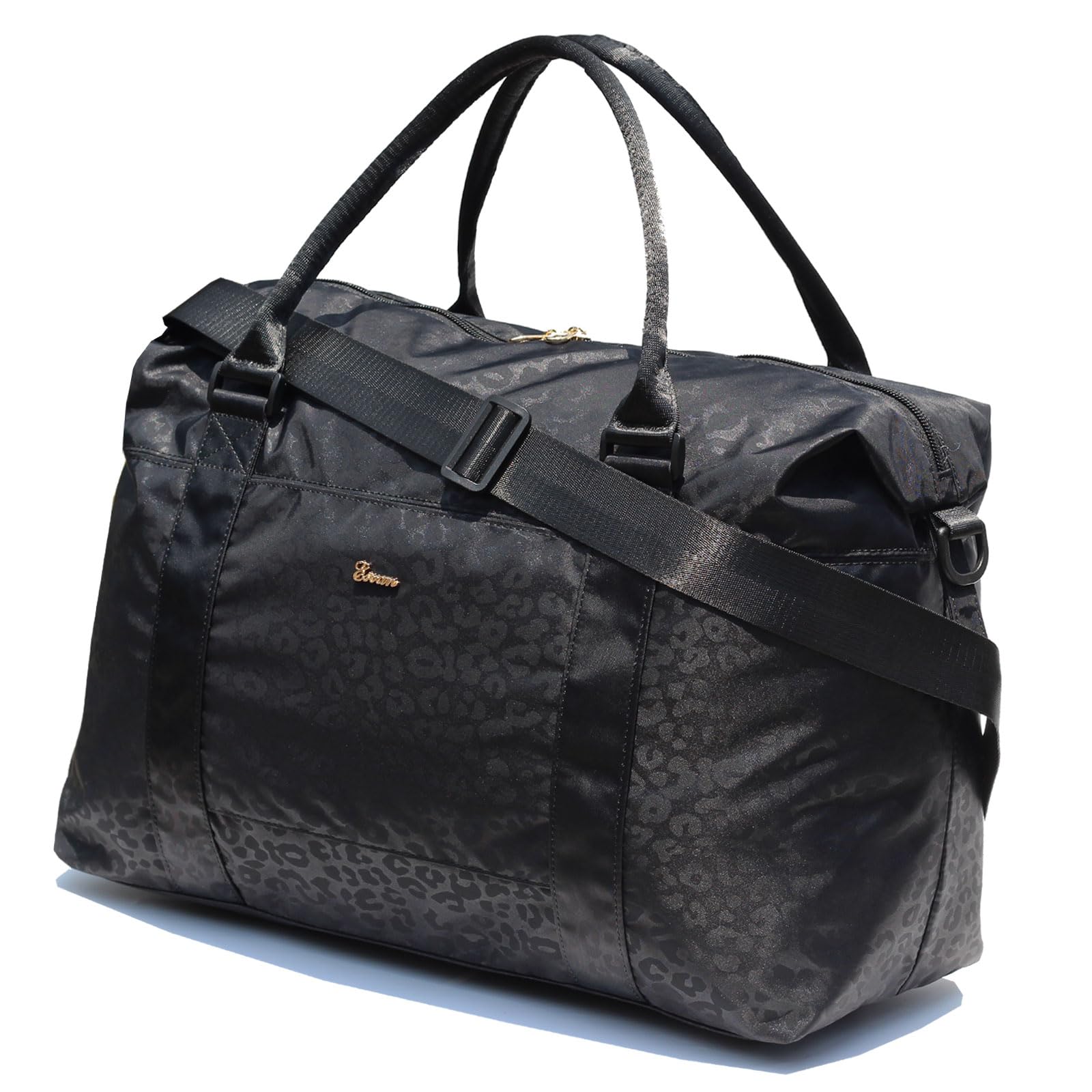 ESVAN Travel Tote Duffel Gym Bag - Waterproof Weekender Overnight Carry On Bag with Wet Pocket & Trolley Sleeve - Perfect for Gym, Travel, Workout & Weekend Getaways
