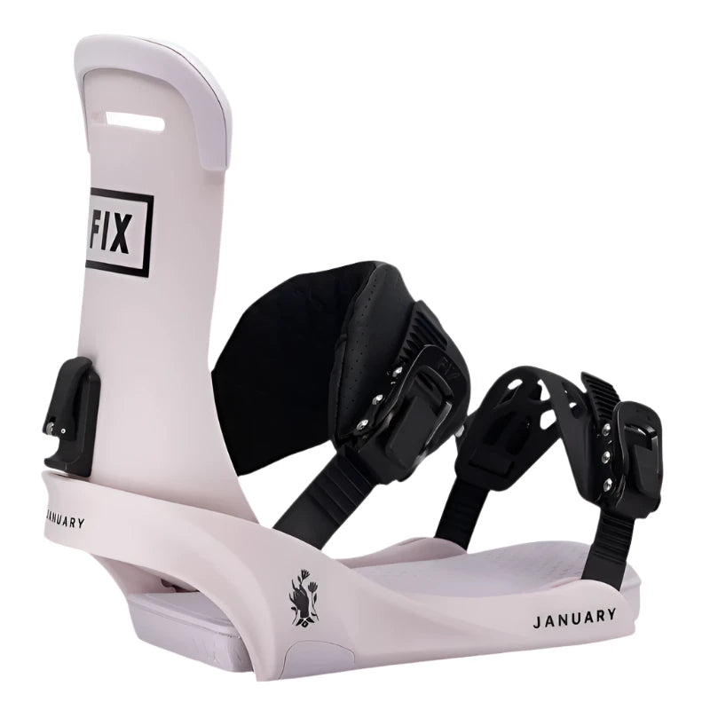 2025 Women's January Snowboard Bindings - Adjustable & Comfortable for All-Mountain Riding | Perfect for Powder, Freestyle & Park Snowboarding