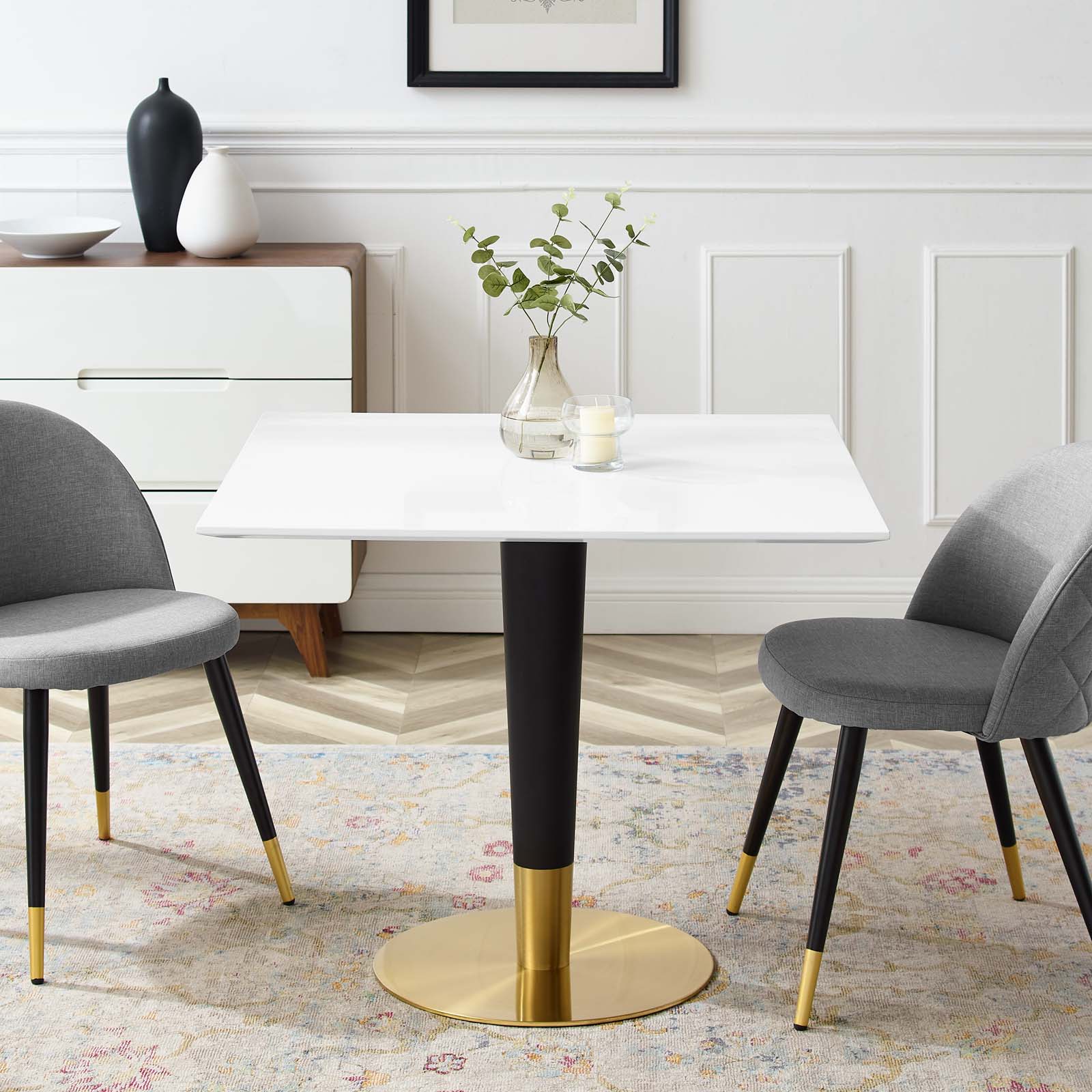 36 Inch Square Dining Table - Modern Solid Wood Kitchen Table for Small Spaces | Perfect for Breakfast Nook, Apartment Dining, and Cozy Family Meals