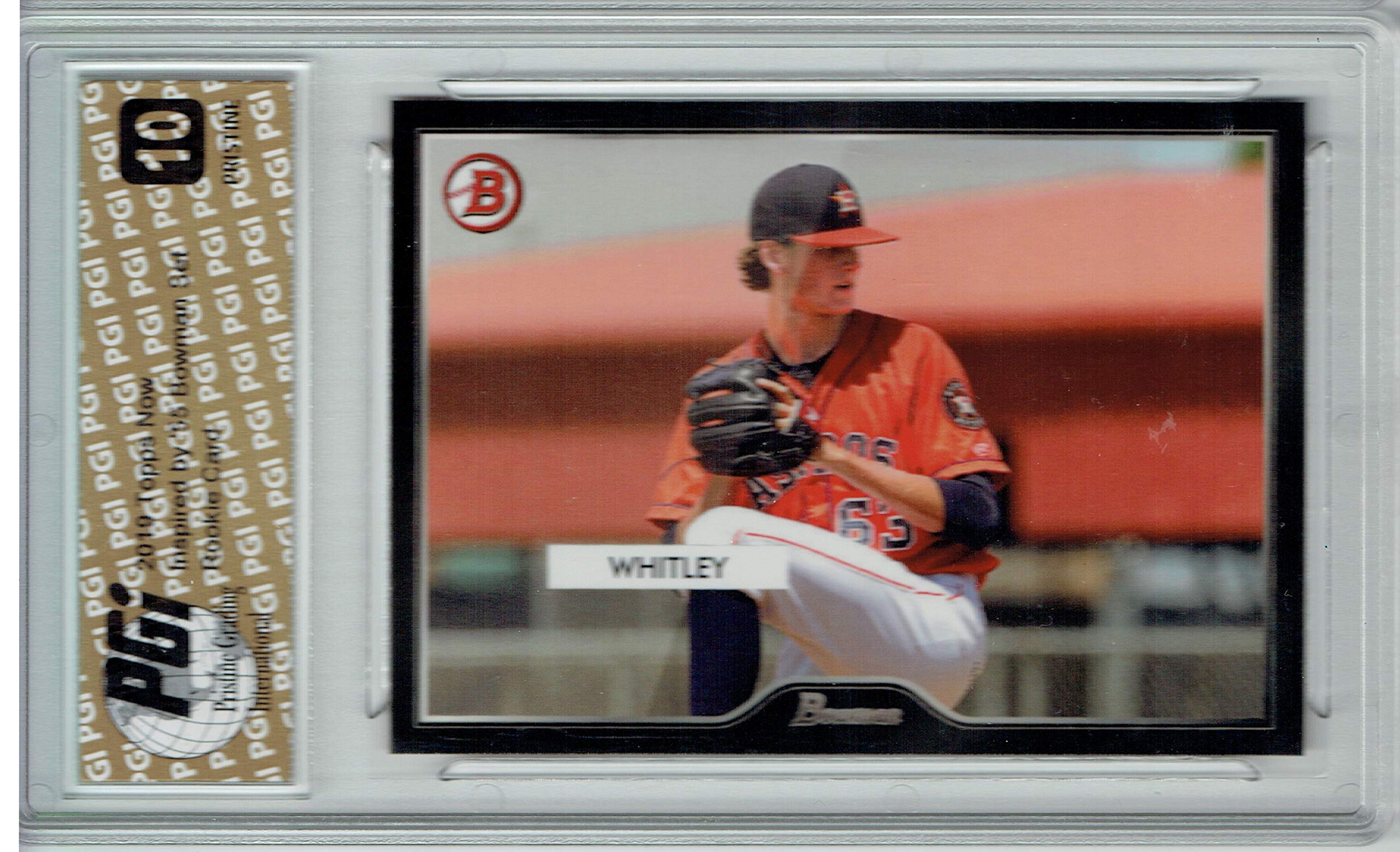 Forrest Whitley 2019 Topps Bowman #55 Rookie Baseball Card PGI 10 Gem Mint - Perfect for MLB Collectors and Houston Astros Fans Display