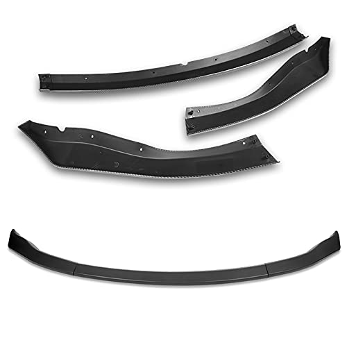 3PCS Front Bumper Lip Kit for 2006-2009 Nissan 350Z - GT-Style Splitter, Spoiler & Air Dam Chin Diffuser - Unpainted Matte Black - Perfect for Car Protection & Sporty Styling - Great for Racing, Car Shows & Street Performance