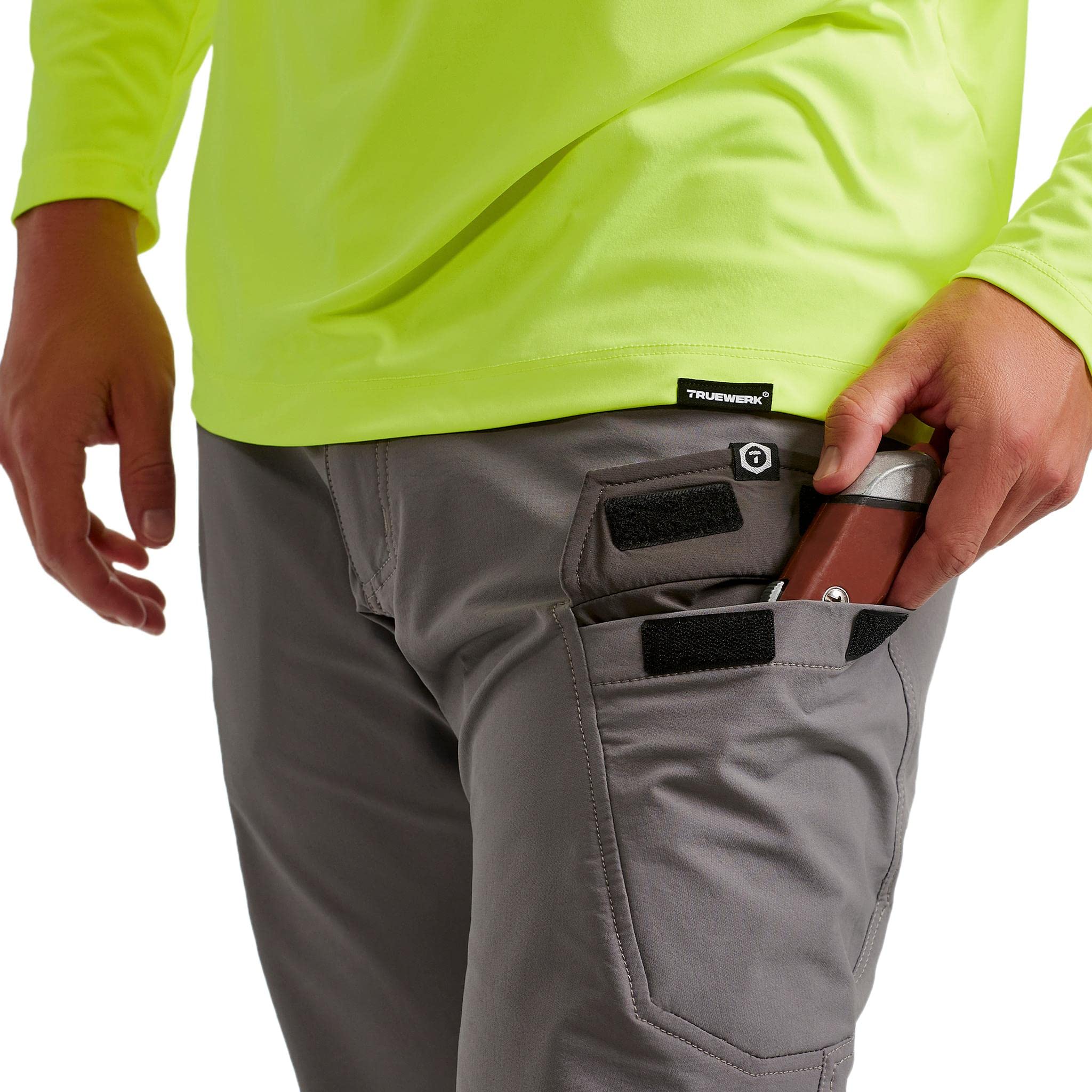 TRUEWERK Men's Modern Workwear Pants - Durable & Comfortable for Construction, Landscaping & Outdoor Jobs - Perfect for Carpenters, Electricians & Handymen