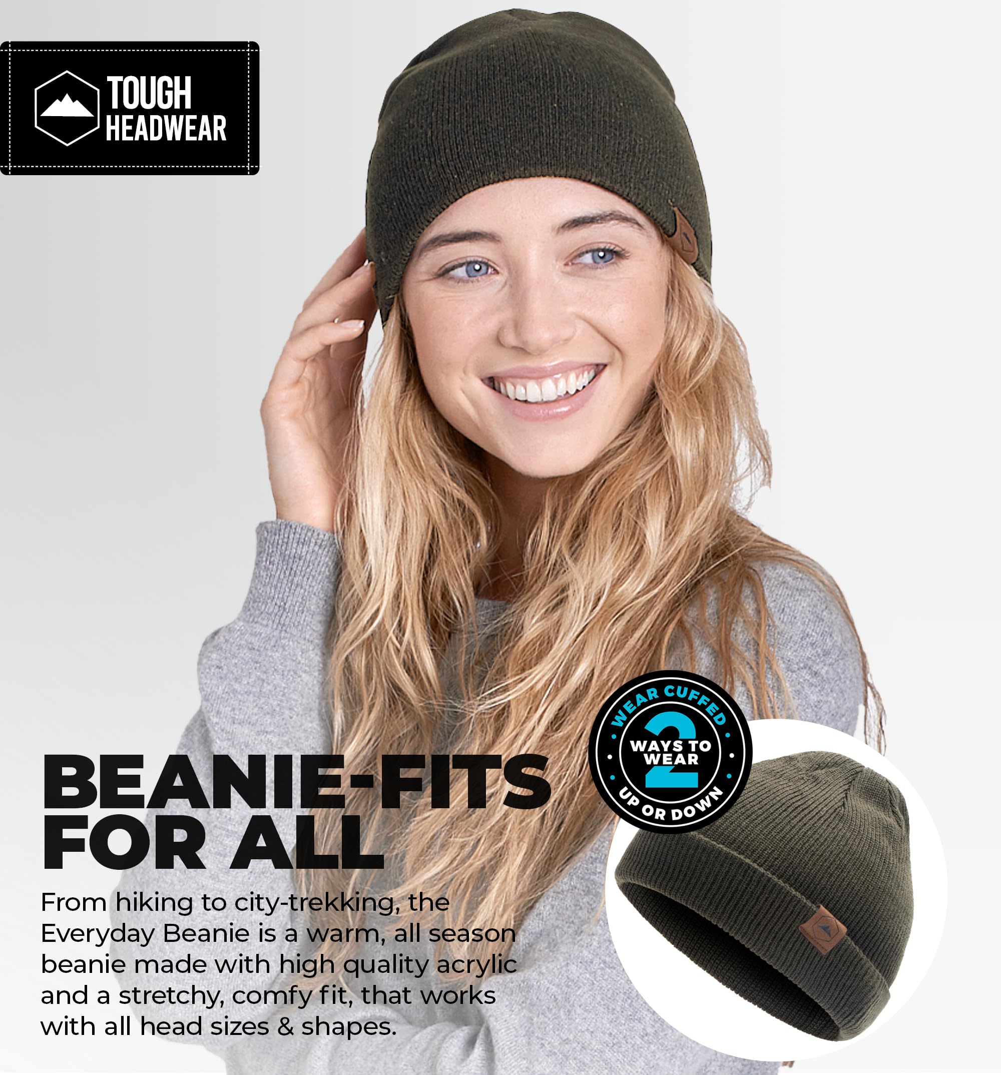 Warm Knit Beanie for Men & Women - Winter Hat for Cold Weather - Soft & Durable Knitted Cap - Perfect for Outdoor Activities, Skiing, and Daily Wear