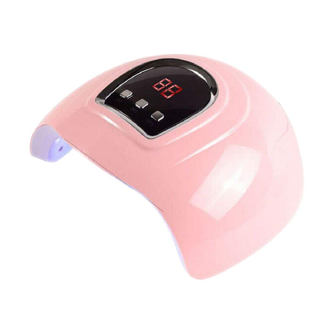 YEBIRAL LED UV Nail Lamp for Gel Polish - 3 Timer Settings, Auto Sensor, Digital Display, USB Powered, Portable Nail Dryer & Curing Light (Pink) | Perfect for Home Manicures, Salon Nail Art & Professional Gel Nail Applications