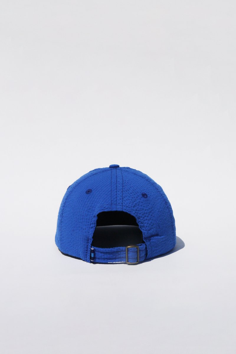 Lite Year Six Panel Seersucker Cap - Blue | Breathable Summer Hat for Men & Women | Perfect for Beach, Golf, and Outdoor Activities