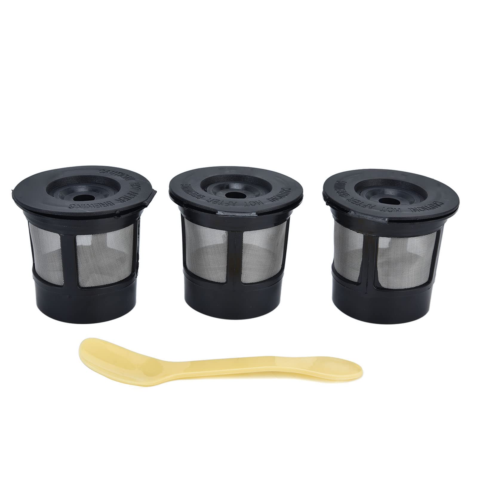 Premium Stainless Steel Coffee Capsules - 3 Pack Reusable Coffee Filter Cups with Spoon & Capsule Shell | Compatible with Most Coffee Machines | Perfect for Home, Office & Travel Brewing
