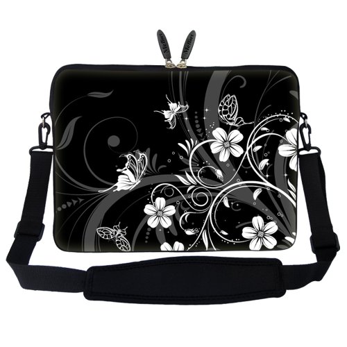 Black White Flower Butterfly