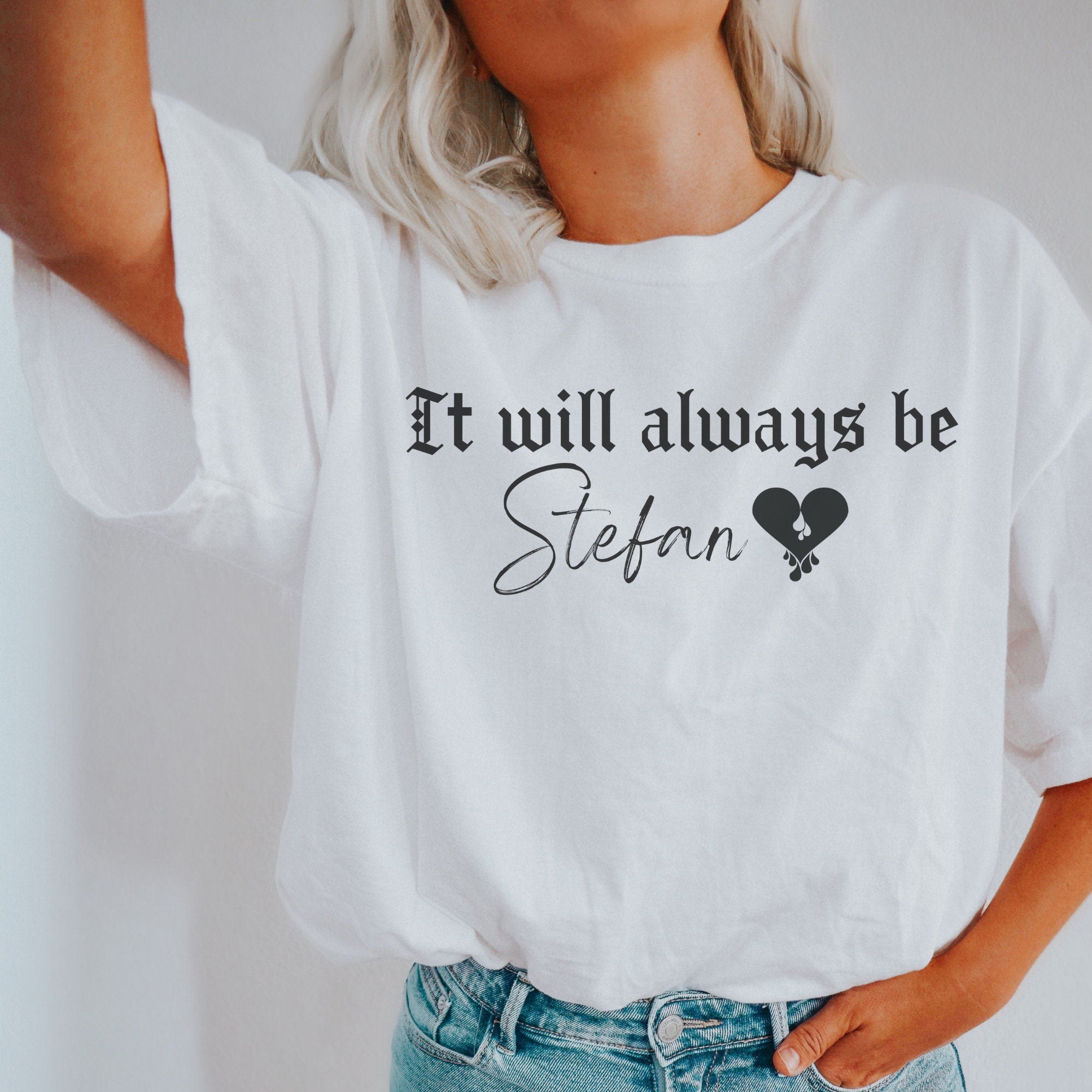 Stefan Salvatore T-Shirt | The Vampire Diaries TVD Merchandise | Vampire Fan Gift | Official TVD Collection | Perfect for Cosplay, Halloween, and Vampire Diaries Conventions