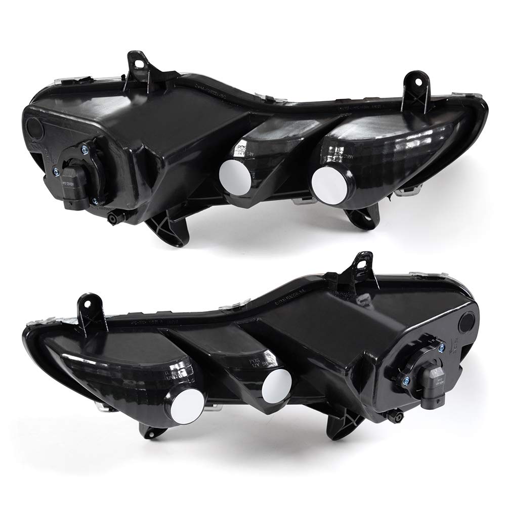 G-PLUS Front Bumper Fog Lights for 2013-2016 Ford Escape & Kuga - Black Housing Clear Lens Driving Fog Lamps Pair (Driver & Passenger Side) - Perfect for Night Driving and Off-Road Adventures